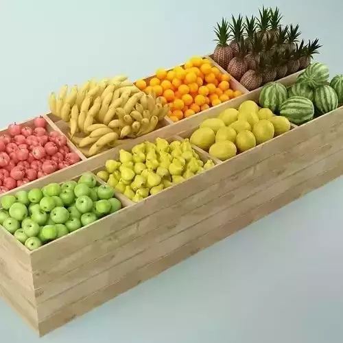 Store Fruits Stand 06 3D model