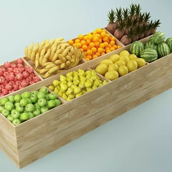 Store Fruits Stand 06 3D model_0