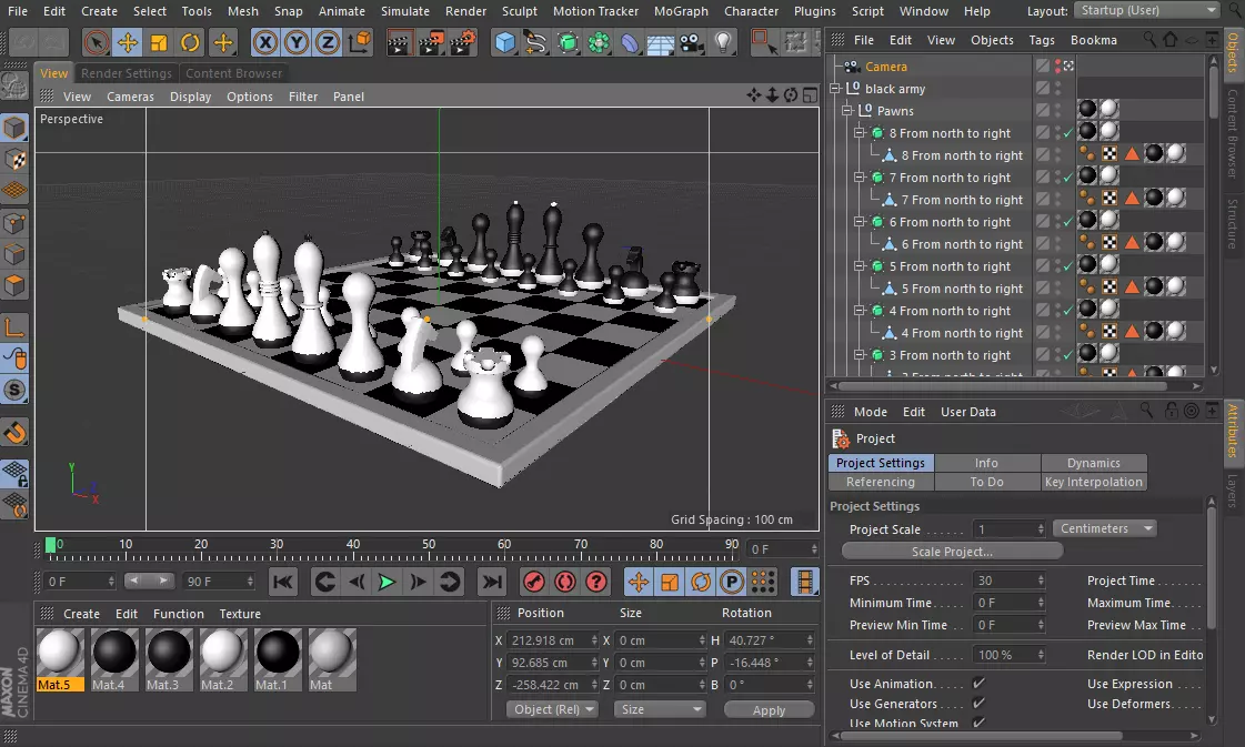 Chess pieces Free 3D model