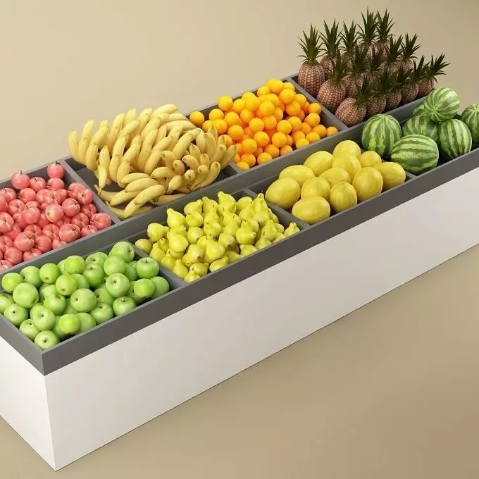 Store Fruits Stand 05 3D model
