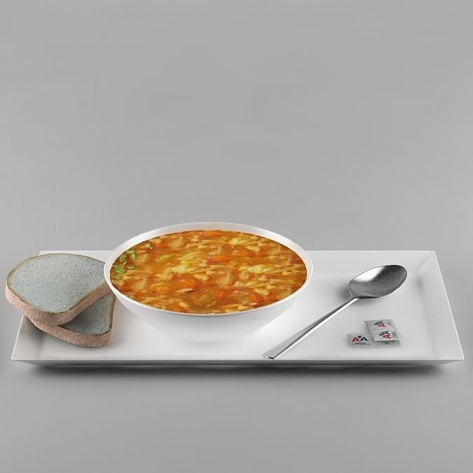 Food collection soup  3D model_12