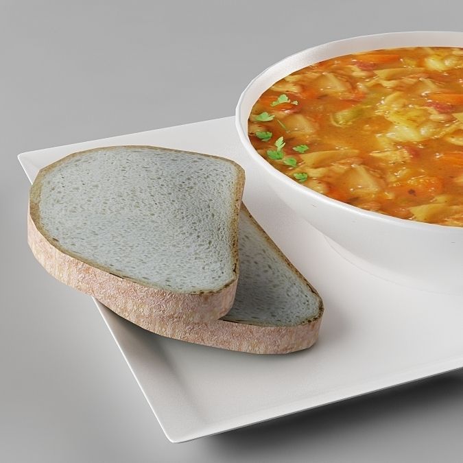 Food collection soup  3D model_14