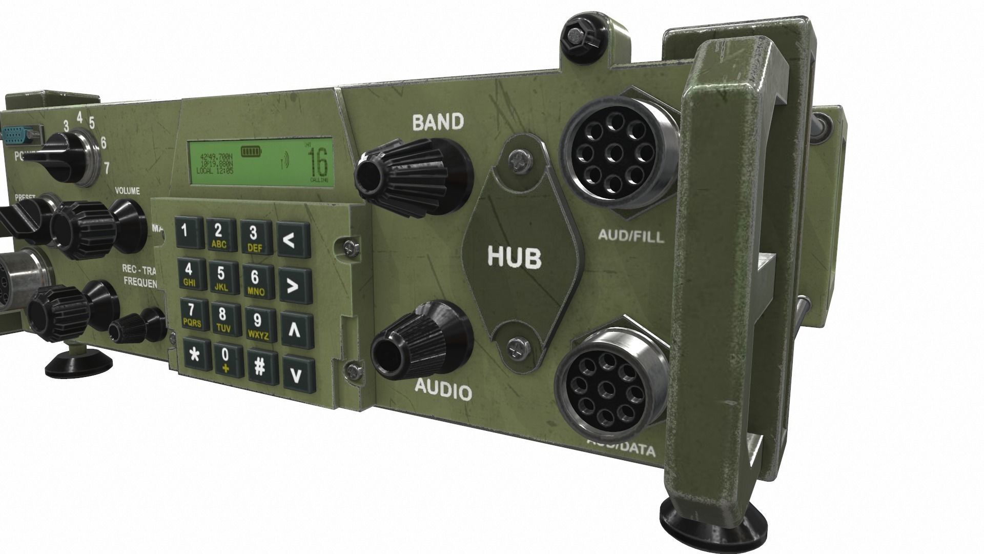 Radio military 3 3D model_7