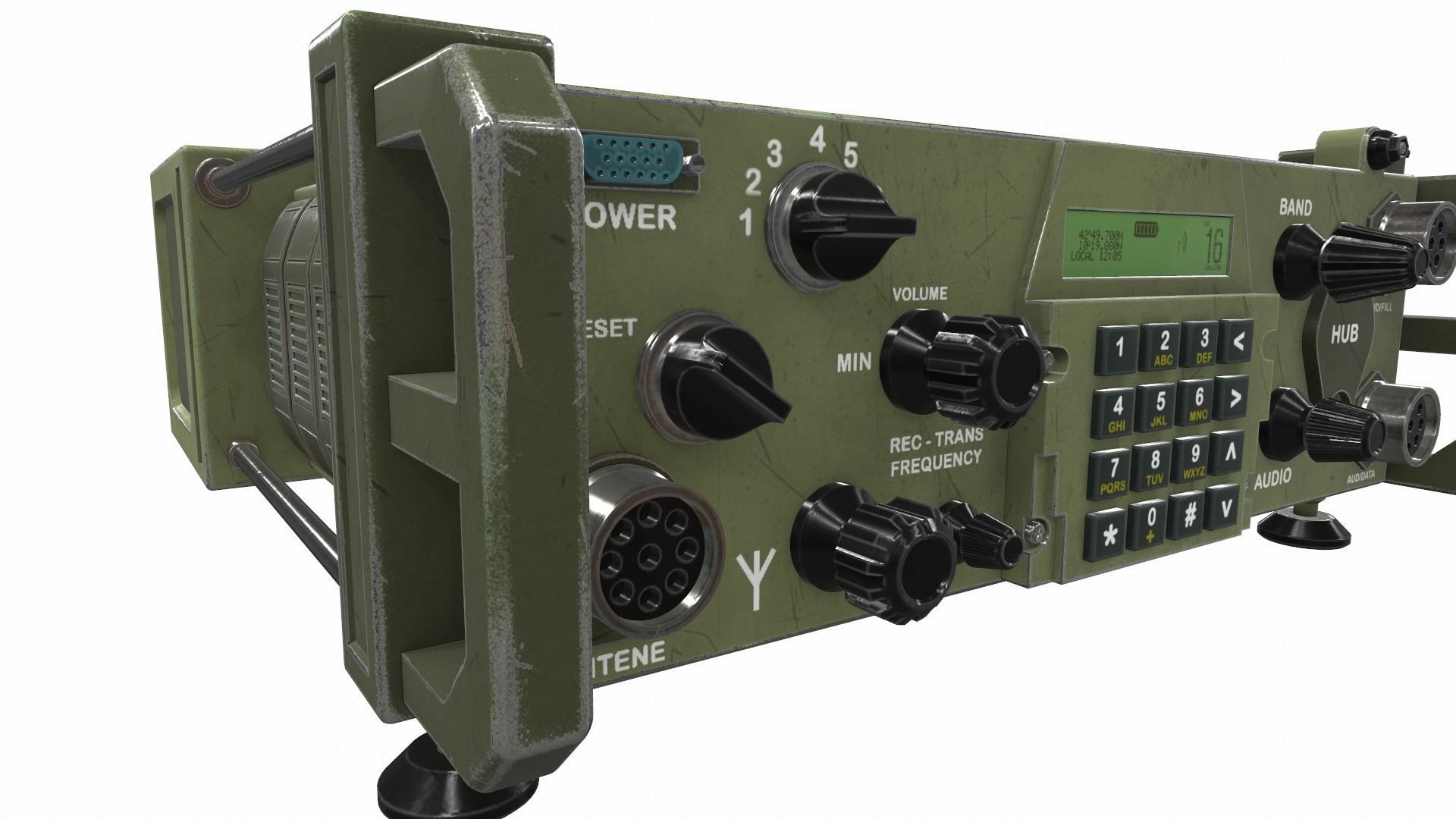Radio military 3 3D model_6