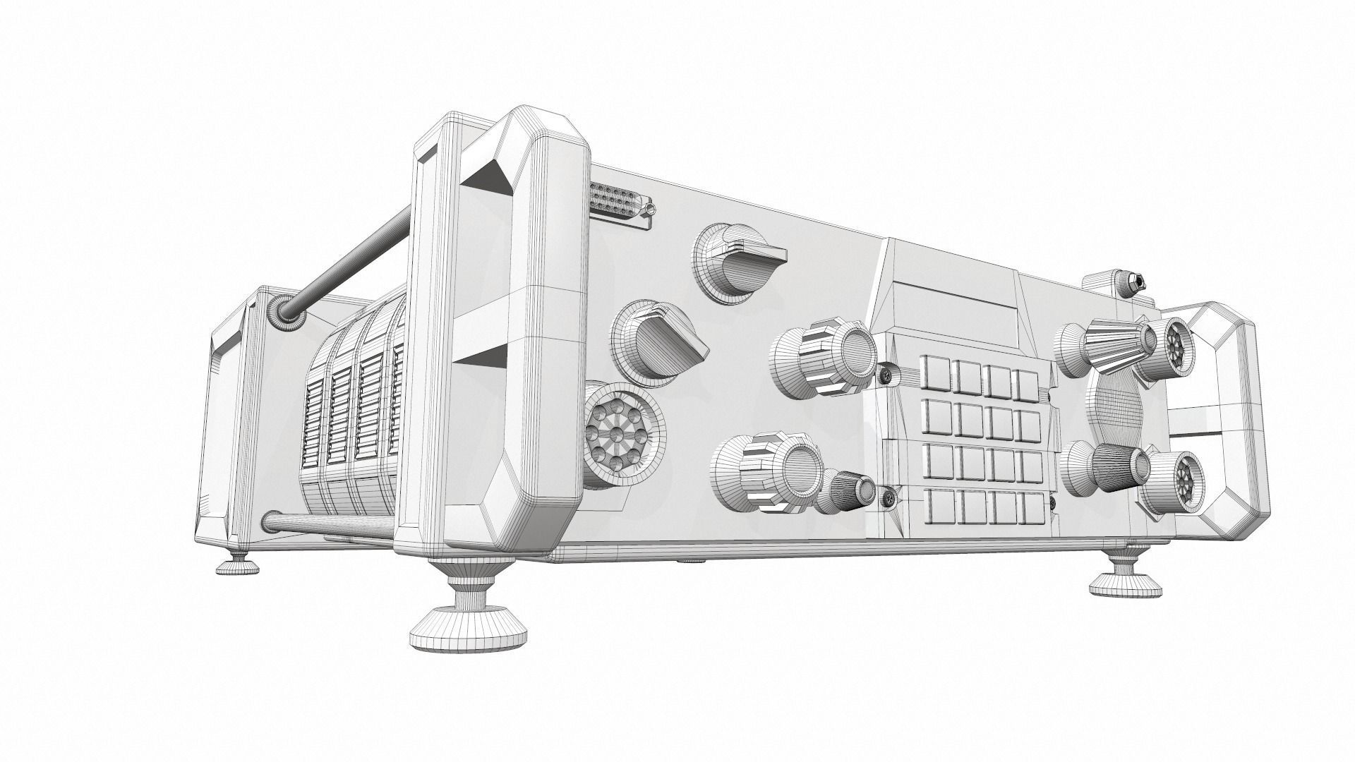 Radio military 3 3D model_9