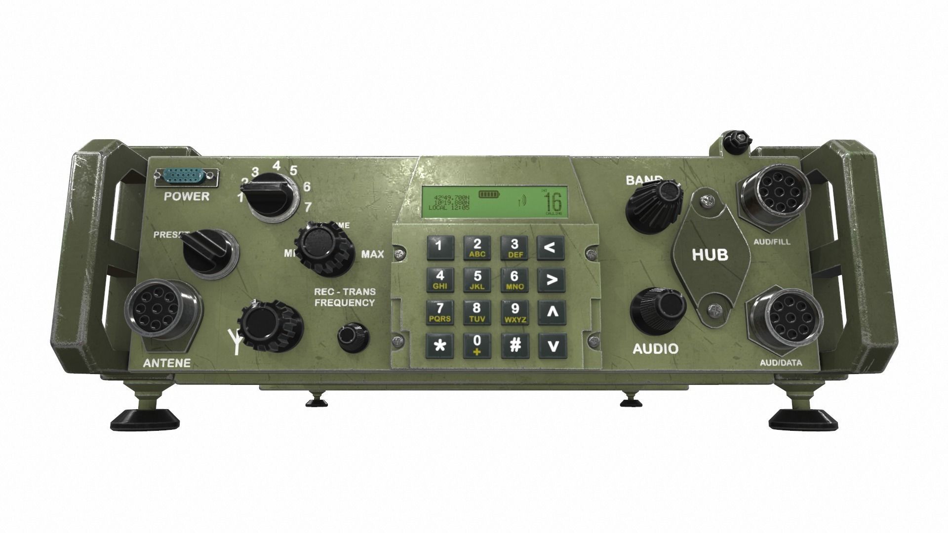 Radio military 3 3D model_1