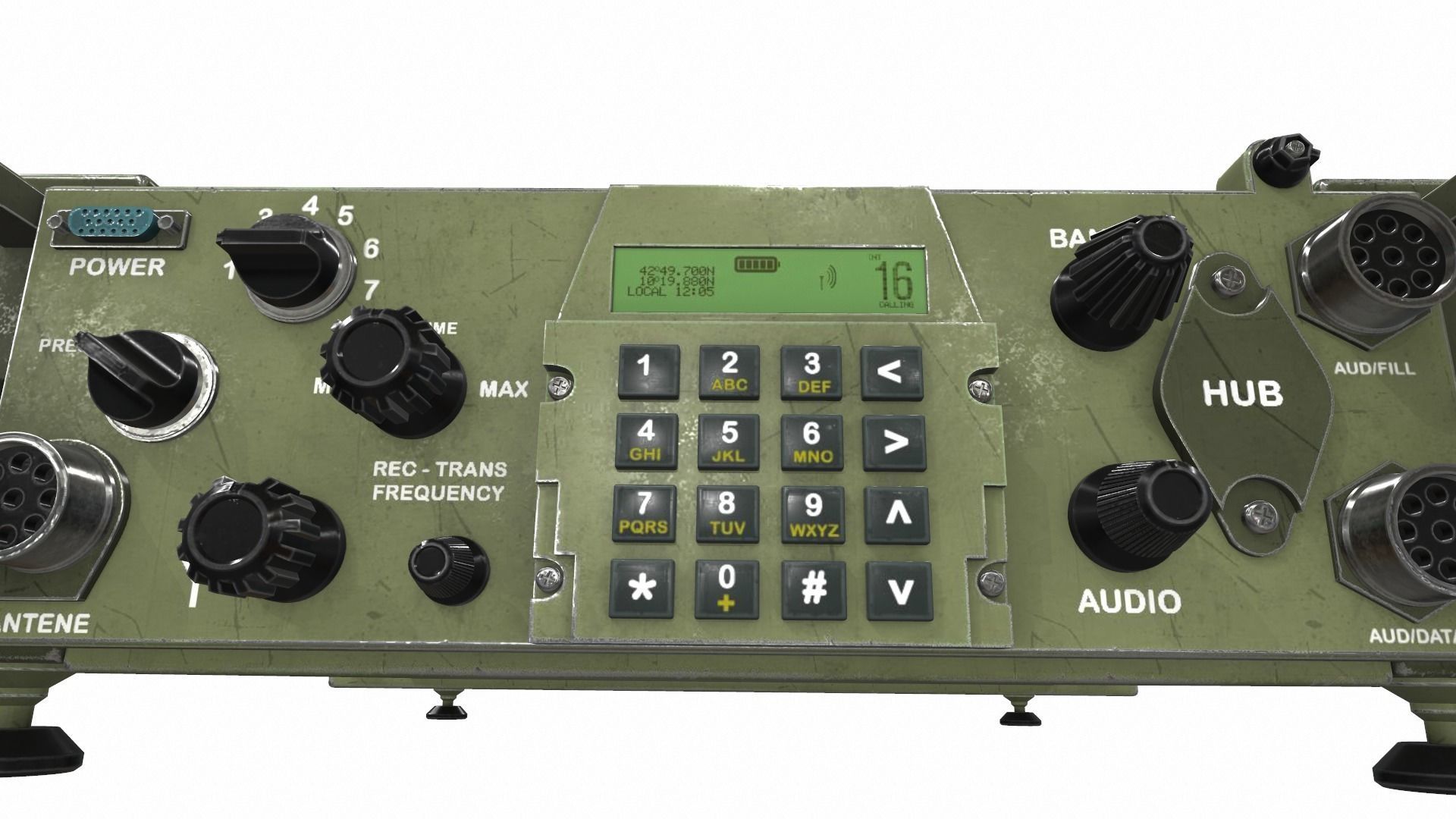 Radio military 3 3D model_8