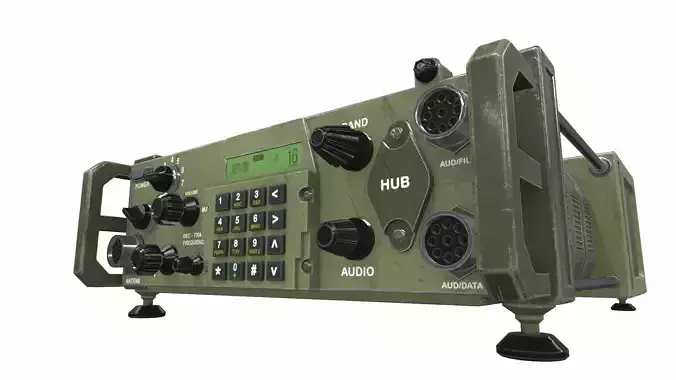 Radio military 3 3D model