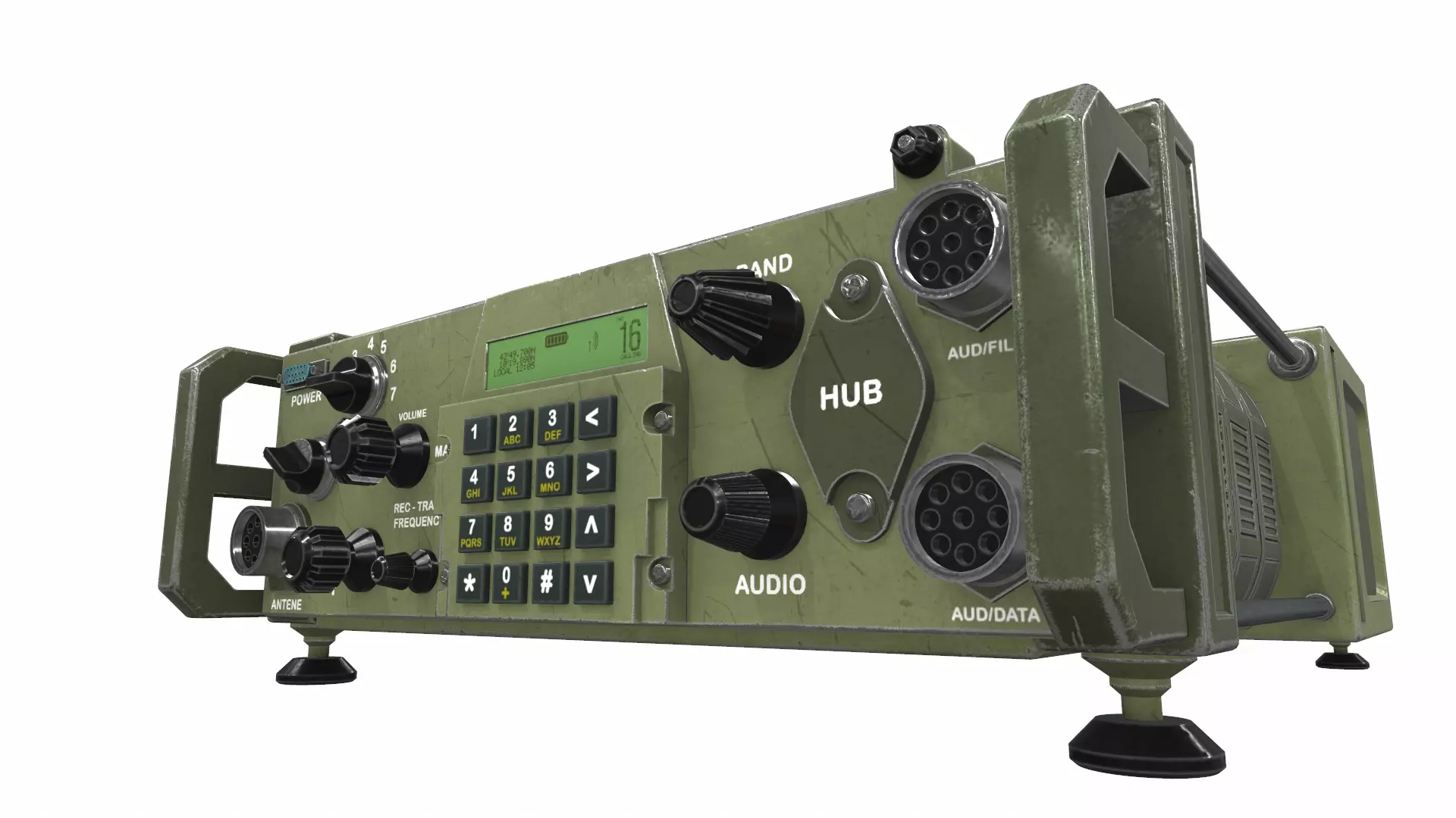 Radio military 3 3D model_0