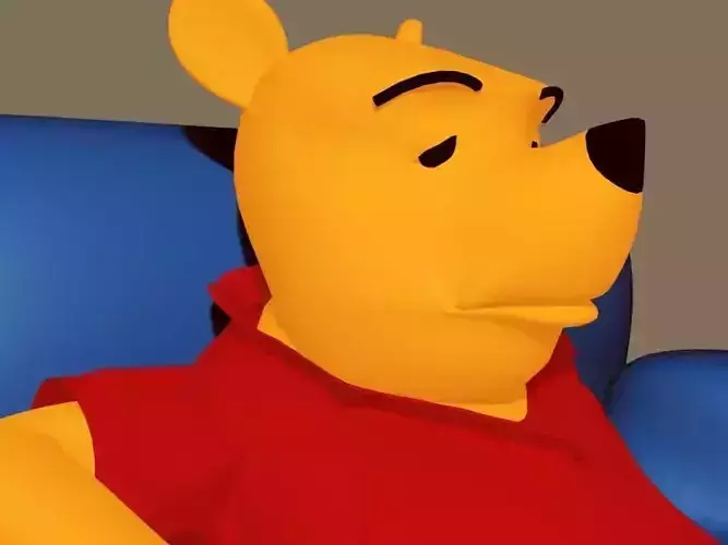 Winnie Pooh Low-poly 3D model