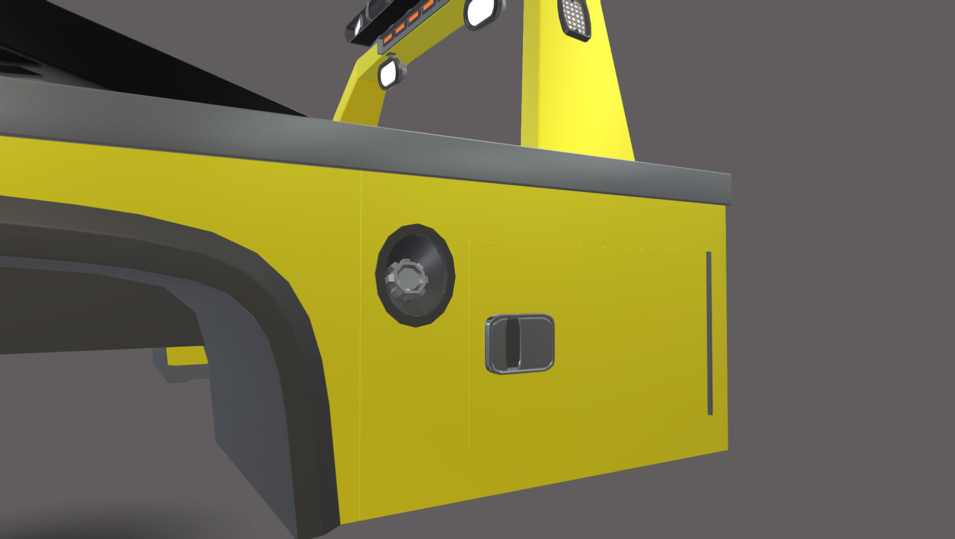 Wrecker Tow Equipment for 350 Truck  Low-poly 3D model_8