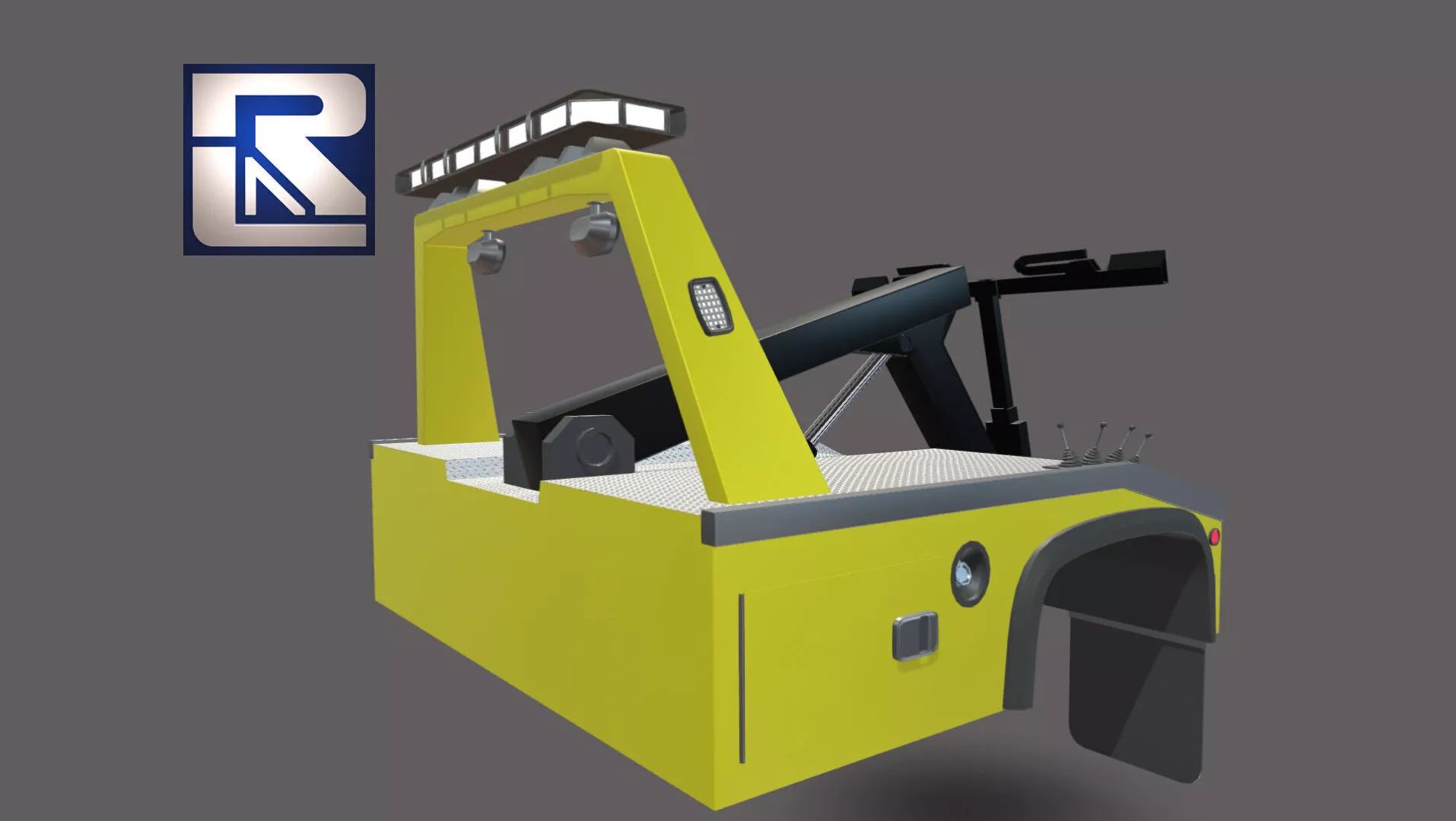Wrecker Tow Equipment for 350 Truck Low-poly 3D model