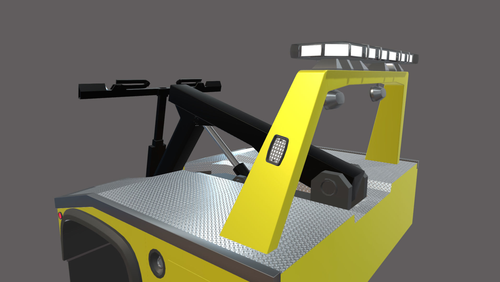 Wrecker Tow Equipment for 350 Truck  Low-poly 3D model_7