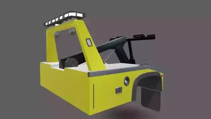 Wrecker Tow Equipment for 350 Truck  Low-poly 3D model