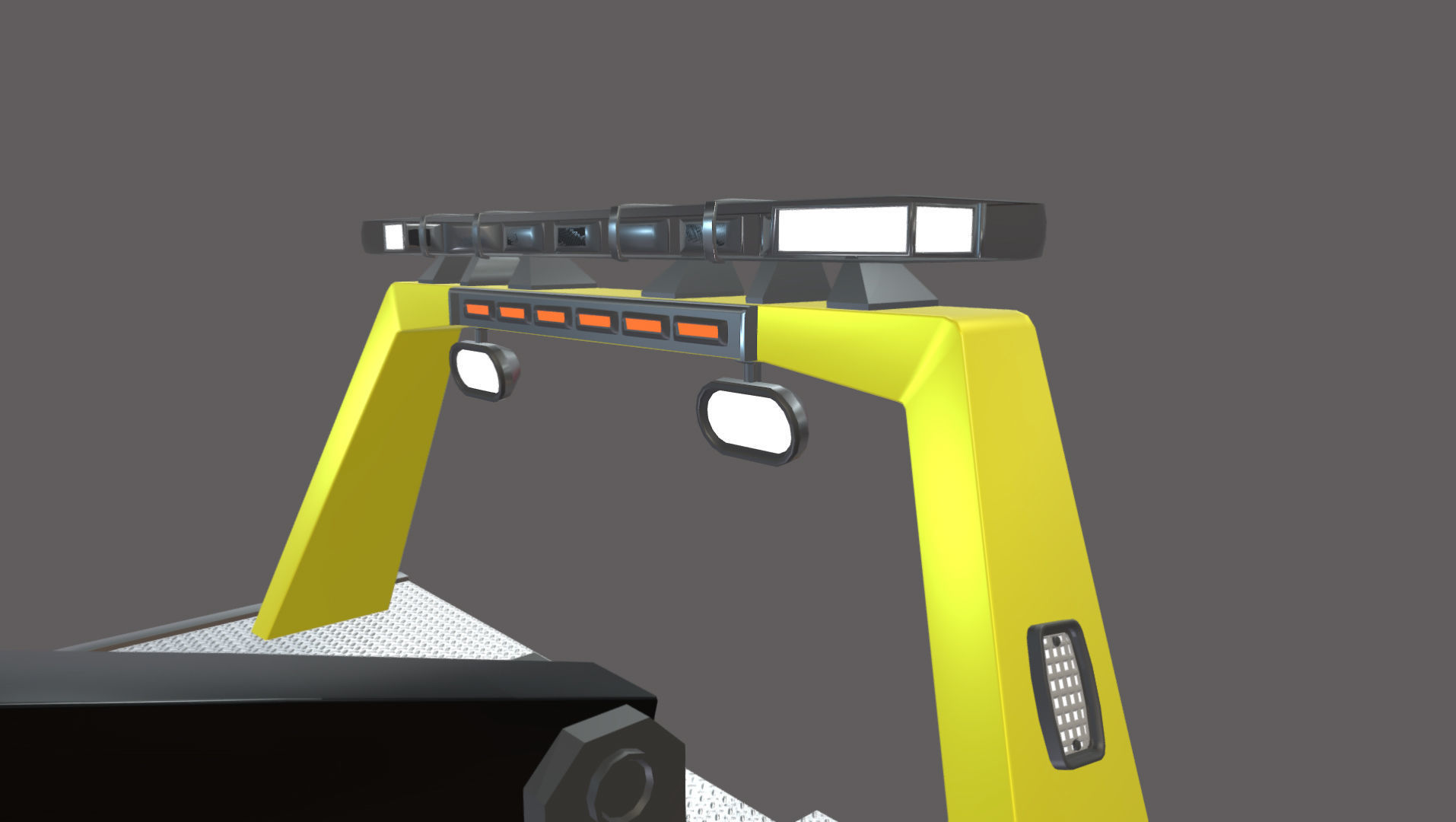 Wrecker Tow Equipment for 350 Truck  Low-poly 3D model_6