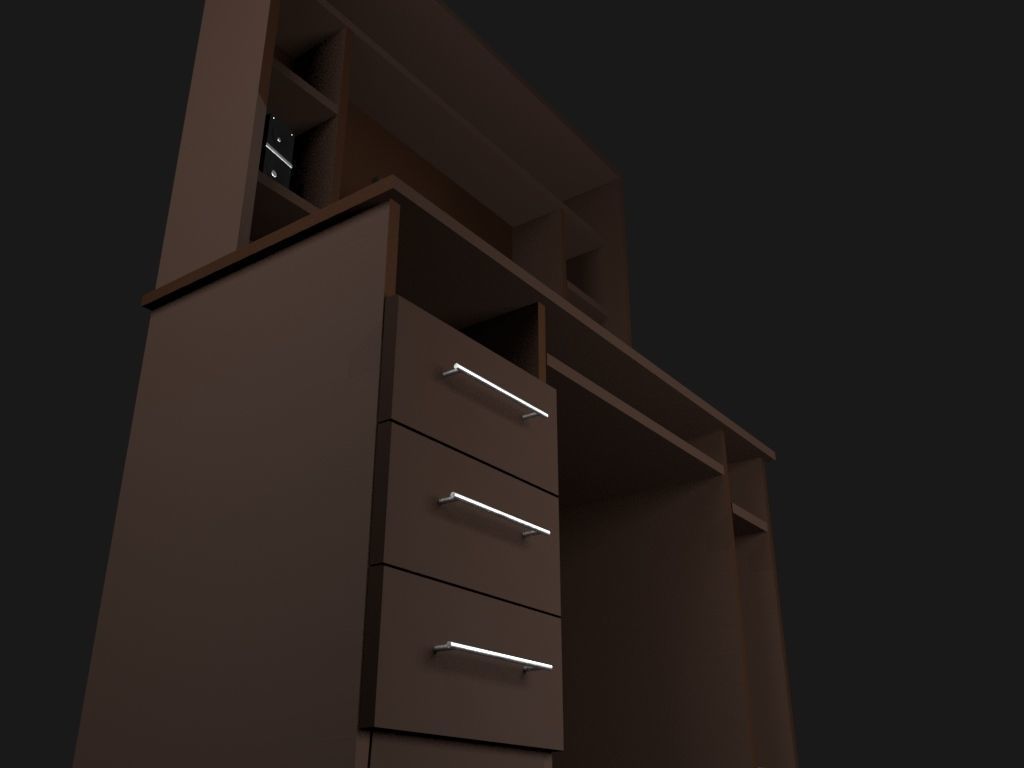 Computer Table 3D model_3