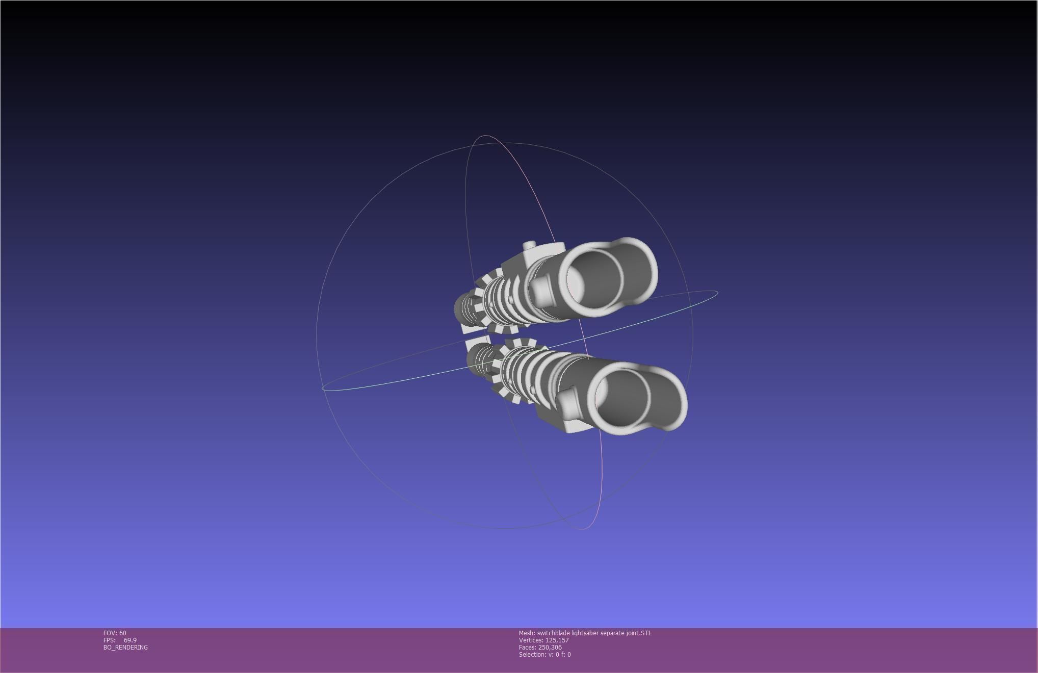 Star Wars Evil Rey Switchblade Lightsaber Printable Model 3D print model_80