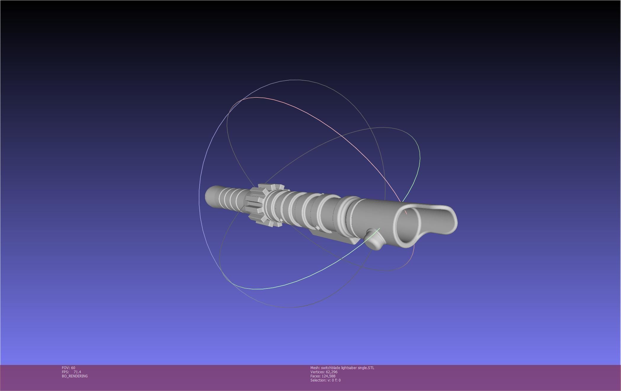 Star Wars Evil Rey Switchblade Lightsaber Printable Model 3D print model_45