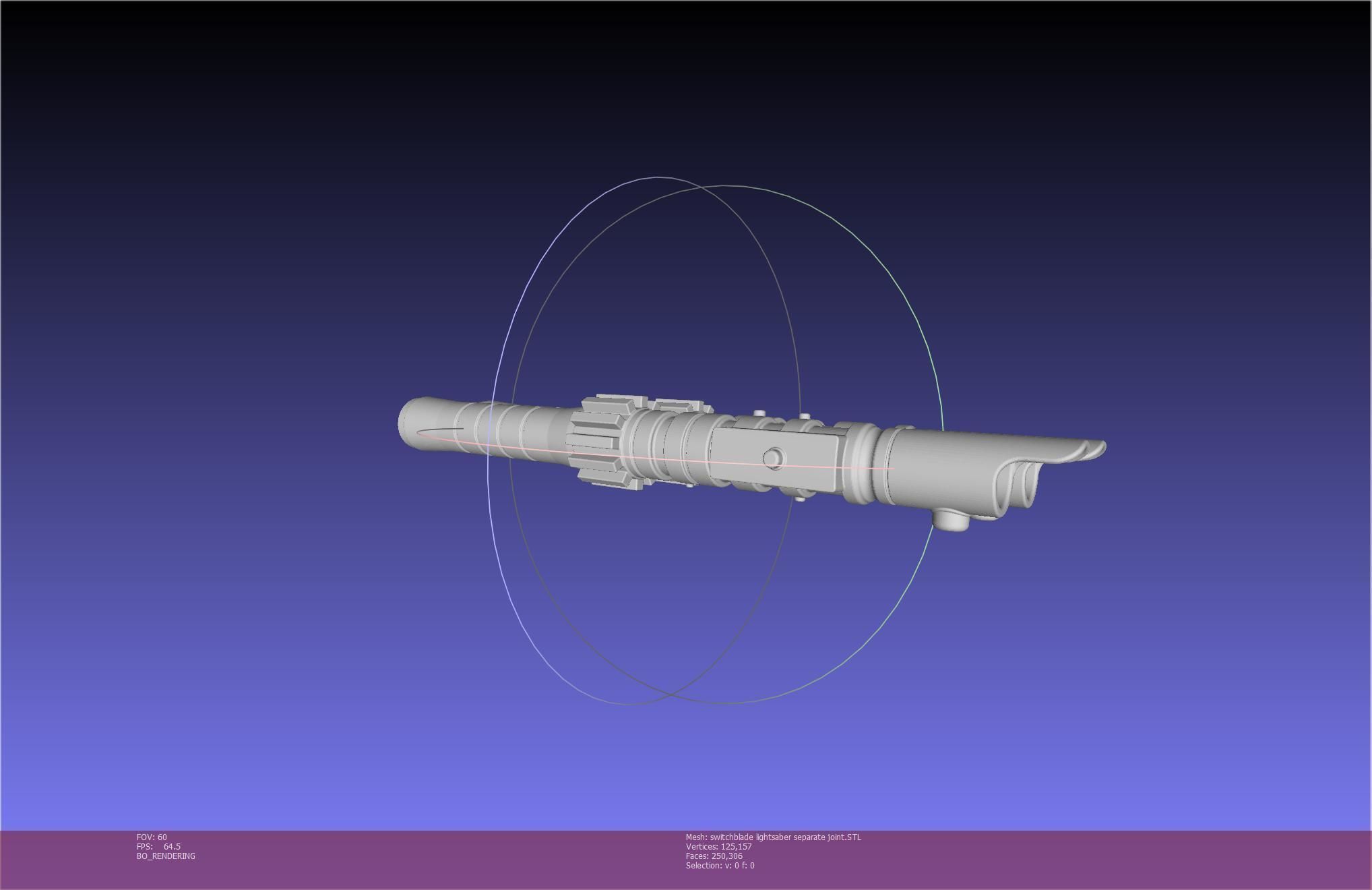 Star Wars Evil Rey Switchblade Lightsaber Printable Model 3D print model_77