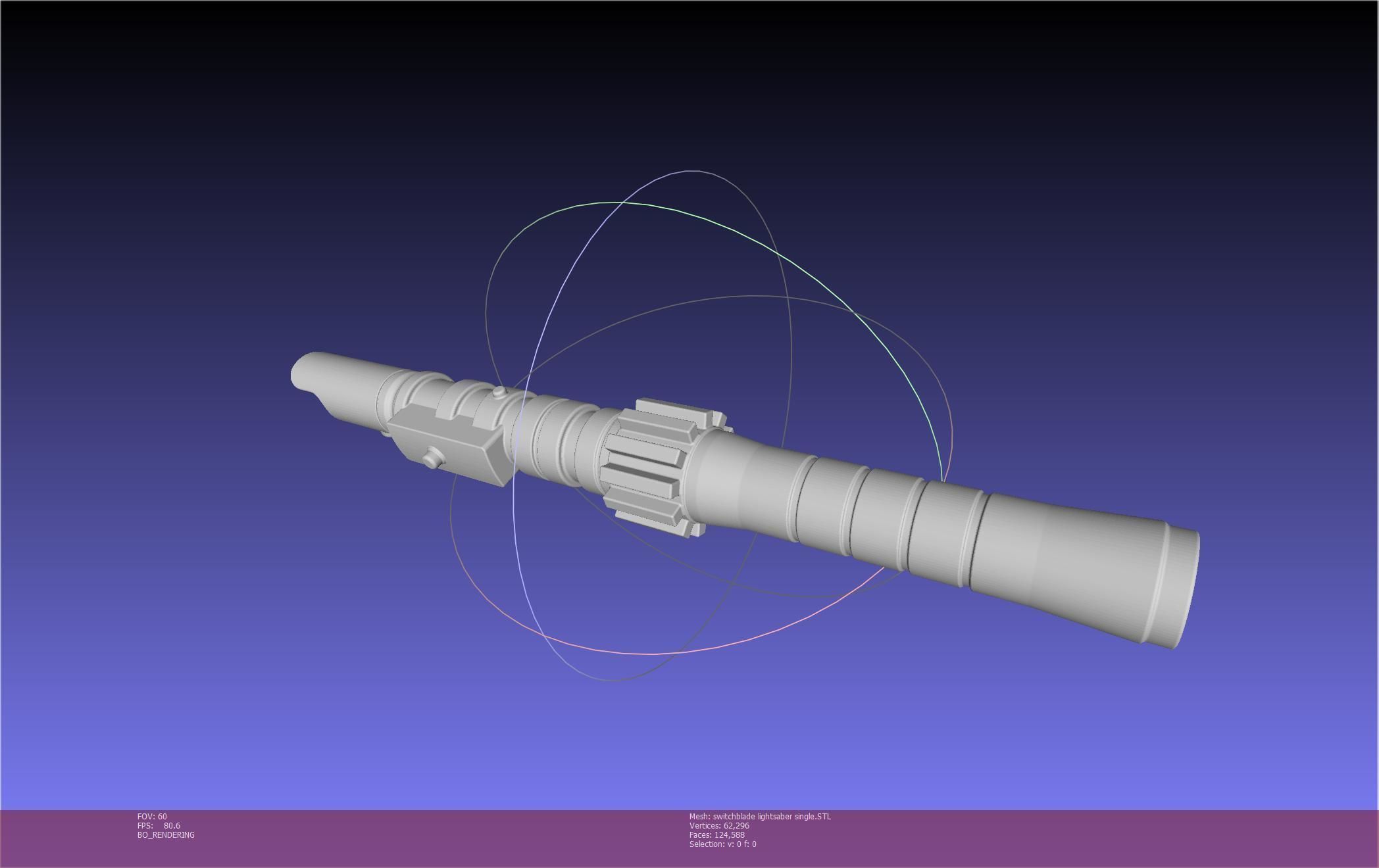 Star Wars Evil Rey Switchblade Lightsaber Printable Model 3D print model_12