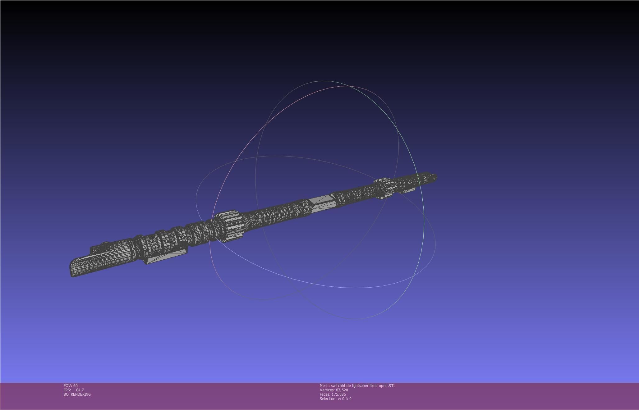 Star Wars Evil Rey Switchblade Lightsaber Printable Model 3D print model_111