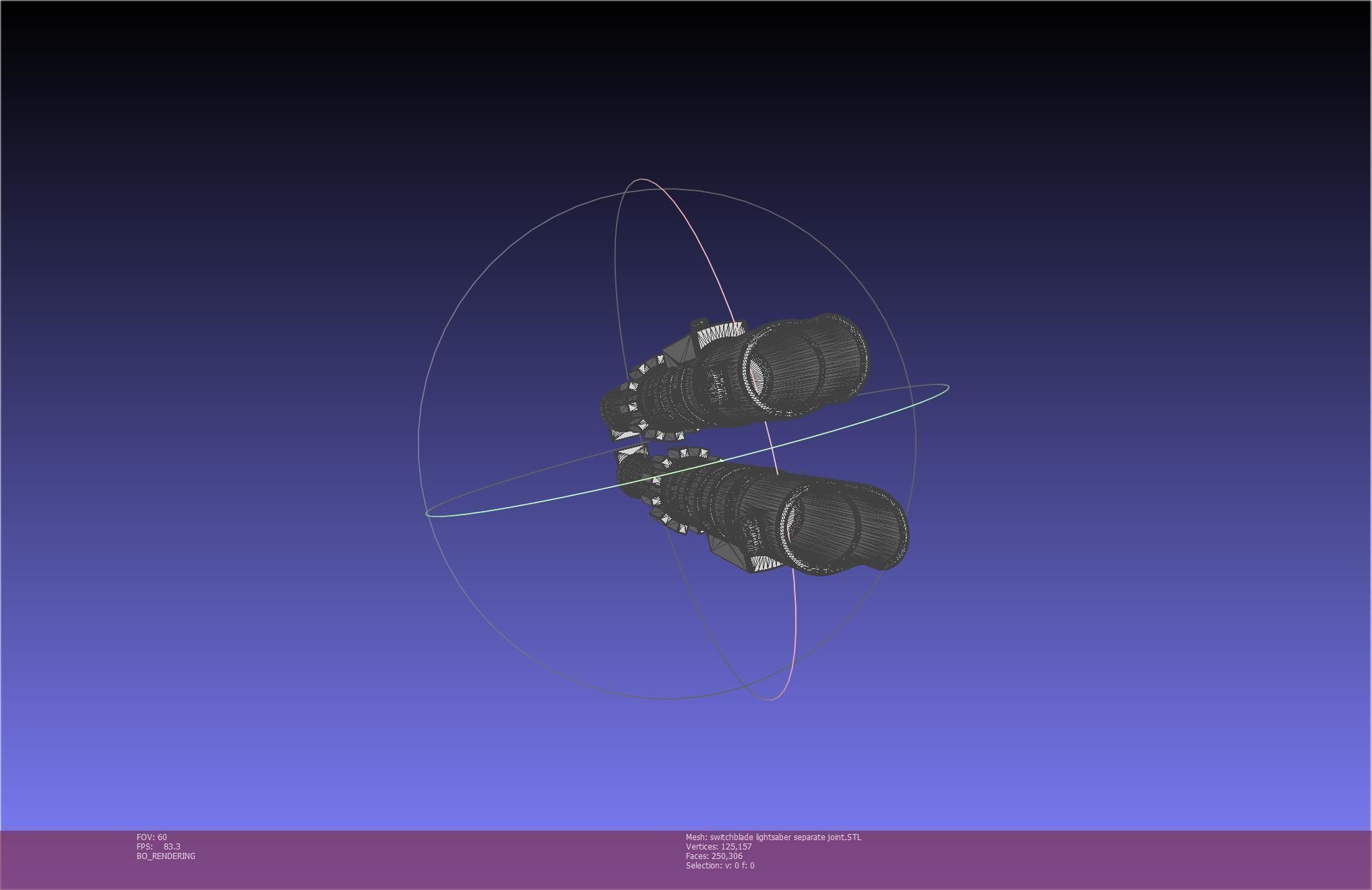 Star Wars Evil Rey Switchblade Lightsaber Printable Model 3D print model_81