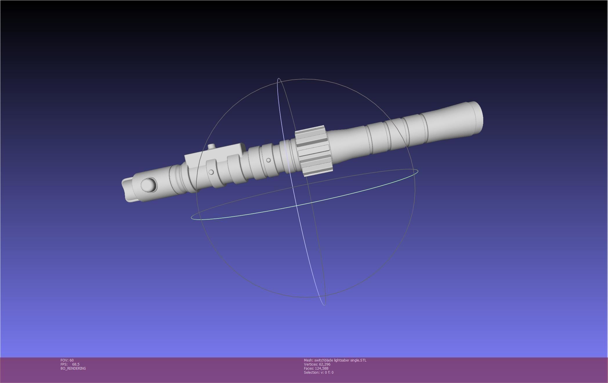 Star Wars Evil Rey Switchblade Lightsaber Printable Model 3D print model_5