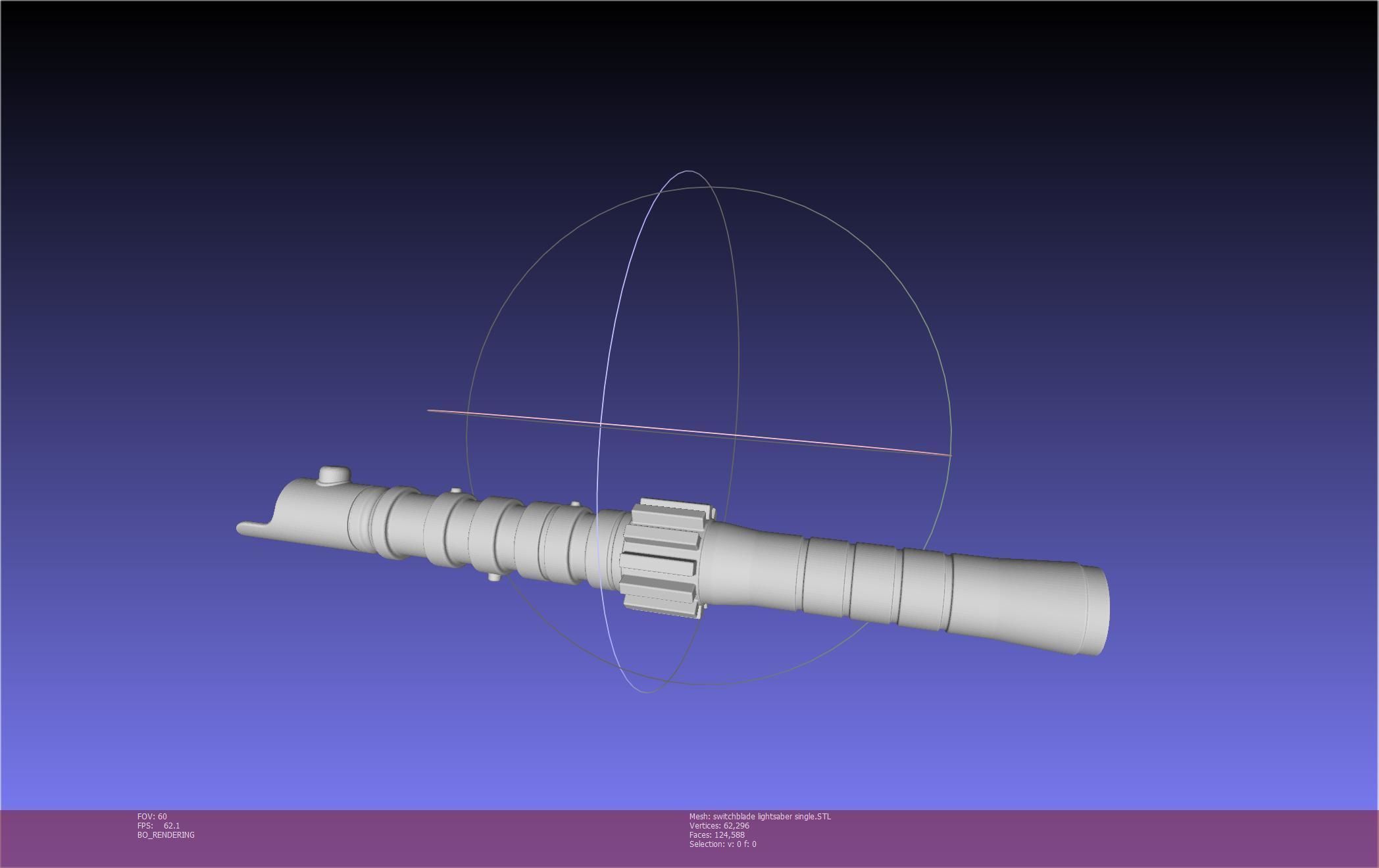Star Wars Evil Rey Switchblade Lightsaber Printable Model 3D print model_26