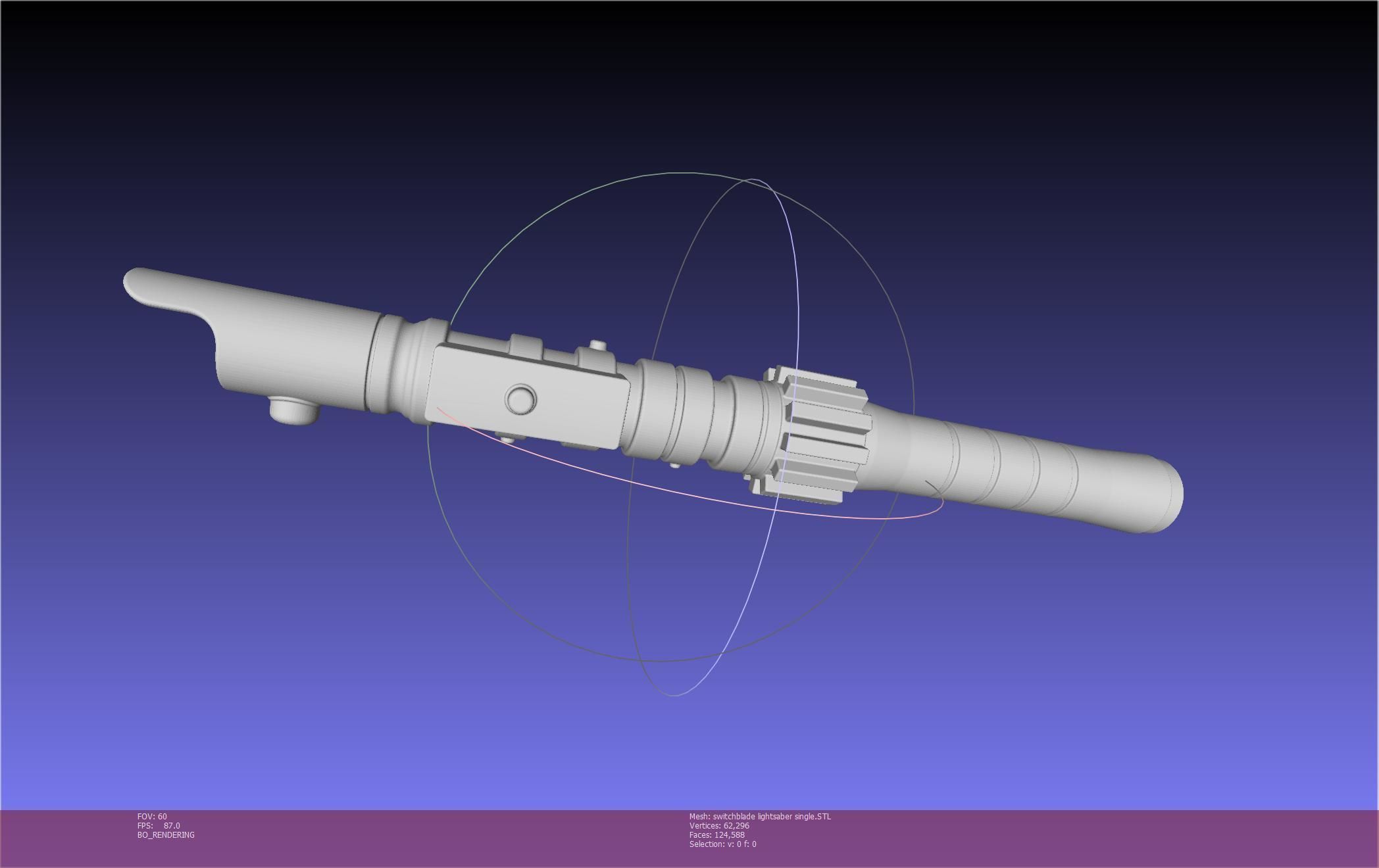 Star Wars Evil Rey Switchblade Lightsaber Printable Model 3D print model_138
