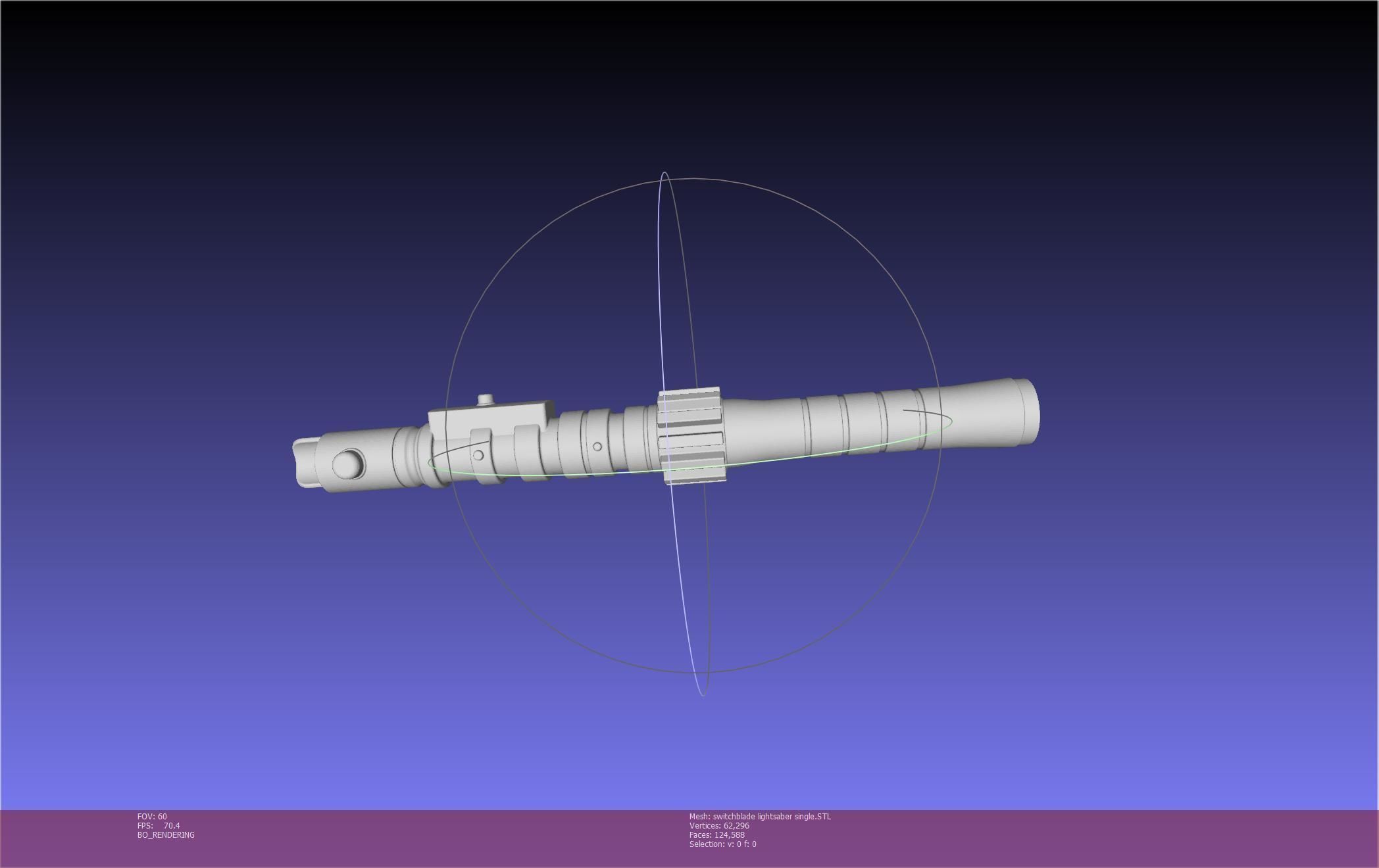 Star Wars Evil Rey Switchblade Lightsaber Printable Model 3D print model_29