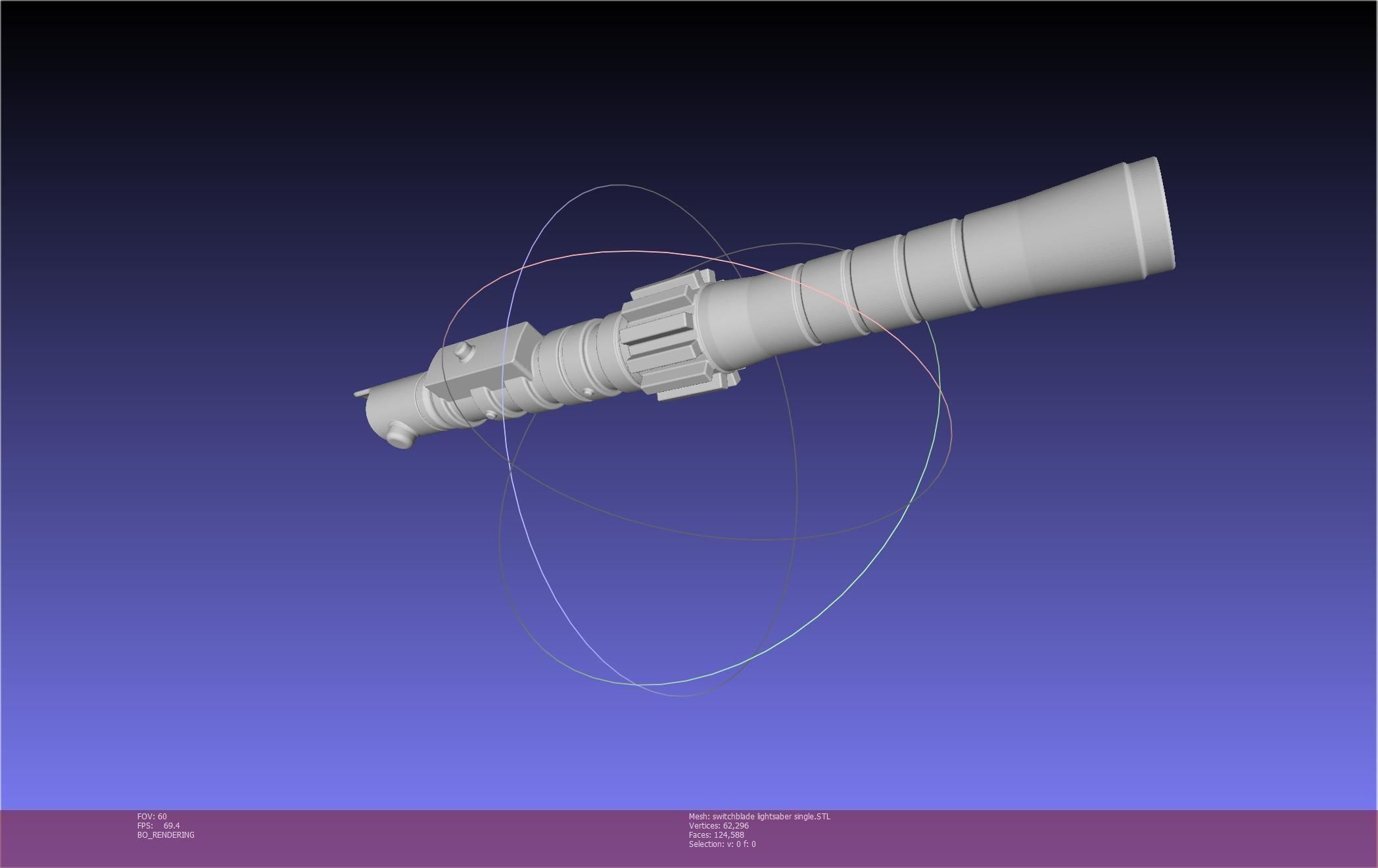 Star Wars Evil Rey Switchblade Lightsaber Printable Model 3D print model_7