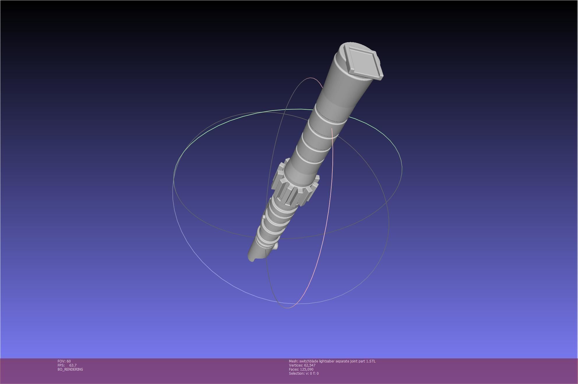 Star Wars Evil Rey Switchblade Lightsaber Printable Model 3D print model_56