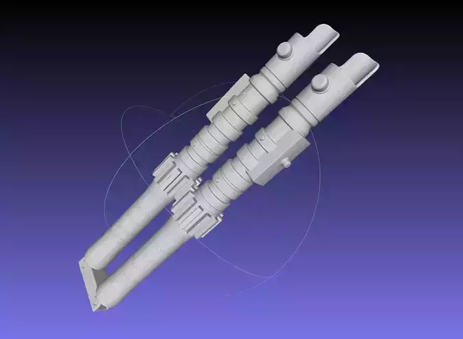 Star Wars Evil Rey Switchblade Lightsaber Printable Model 3D print model