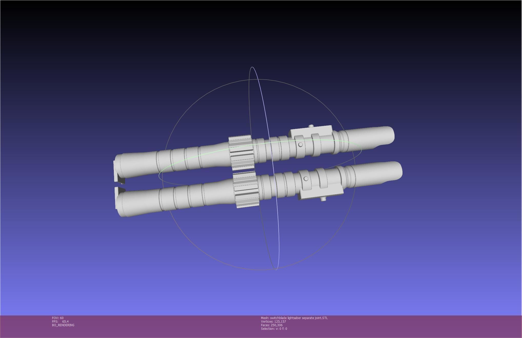 Star Wars Evil Rey Switchblade Lightsaber Printable Model 3D print model_72
