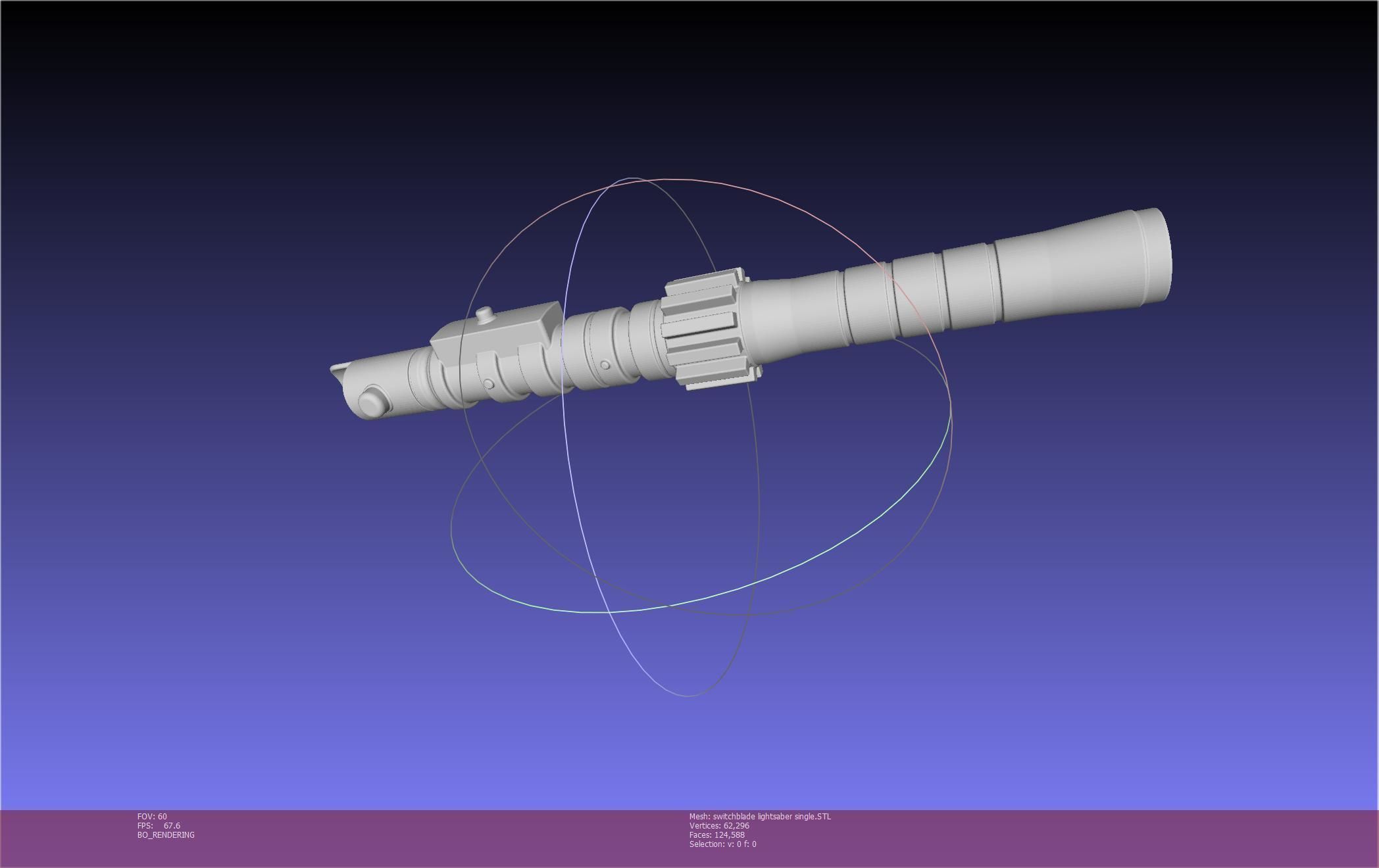 Star Wars Evil Rey Switchblade Lightsaber Printable Model 3D print model_6