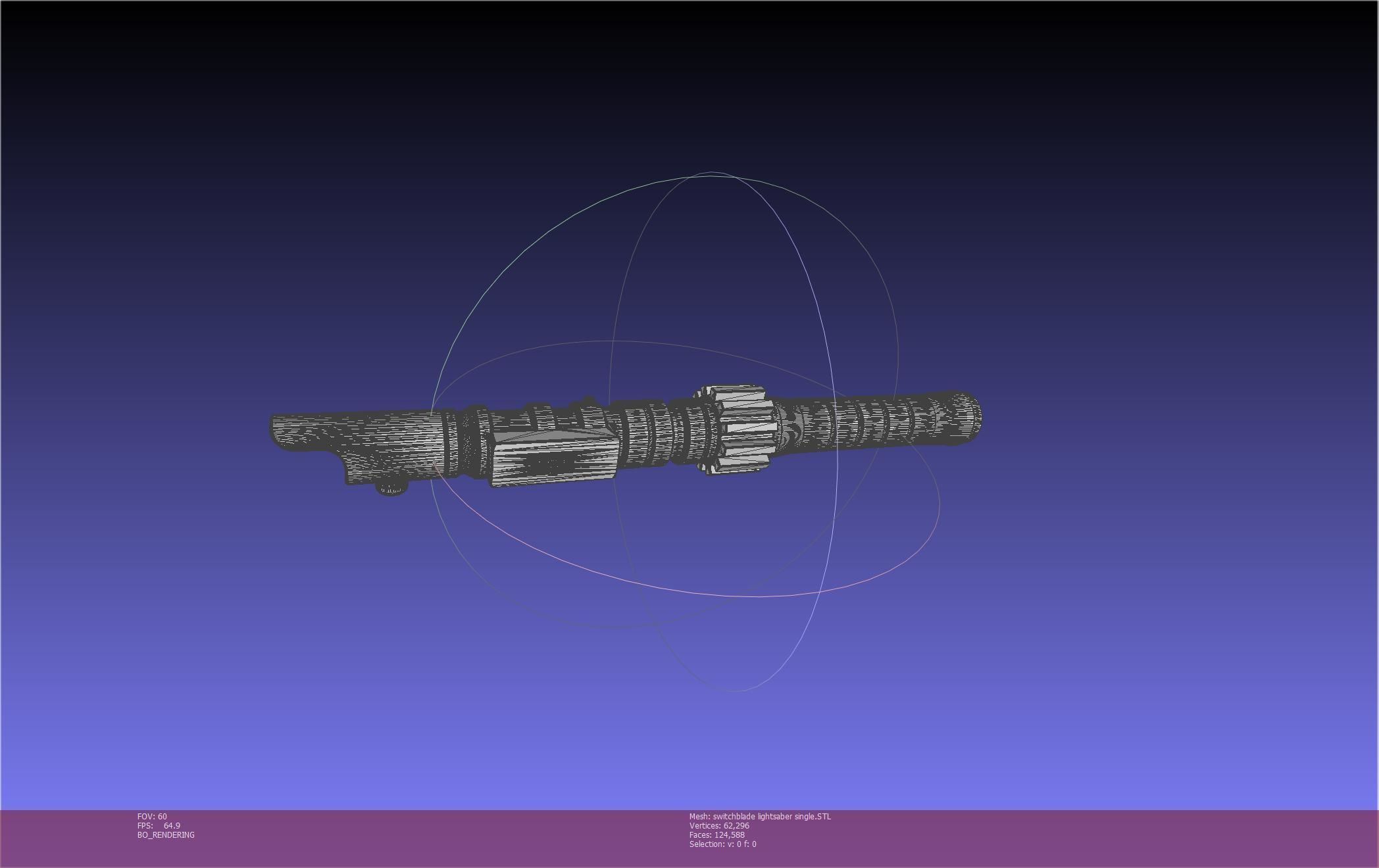 Star Wars Evil Rey Switchblade Lightsaber Printable Model 3D print model_135