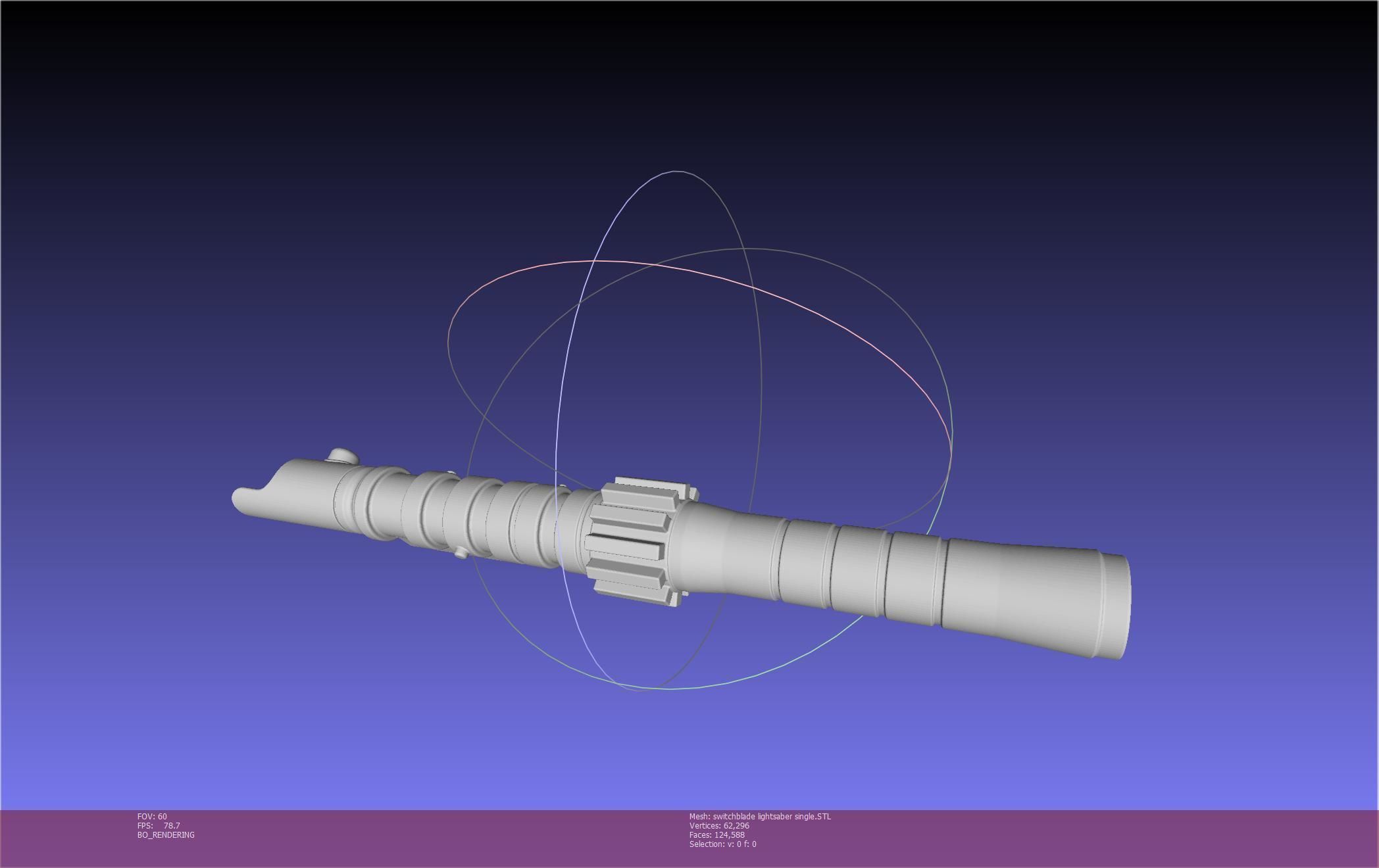 Star Wars Evil Rey Switchblade Lightsaber Printable Model 3D print model_24