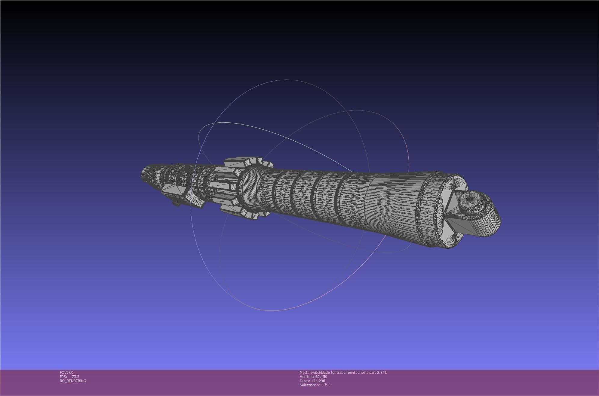 Star Wars Evil Rey Switchblade Lightsaber Printable Model 3D print model_89
