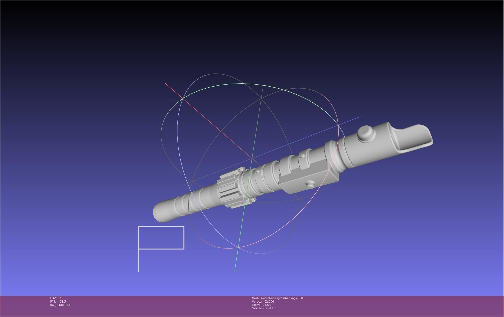 Star Wars Evil Rey Switchblade Lightsaber Printable Model 3D print model_39