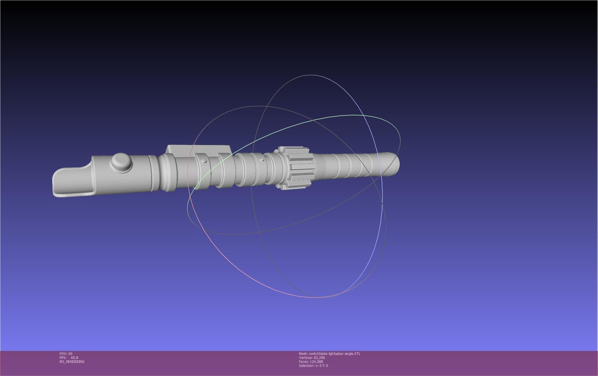 Star Wars Evil Rey Switchblade Lightsaber Printable Model 3D print model_4