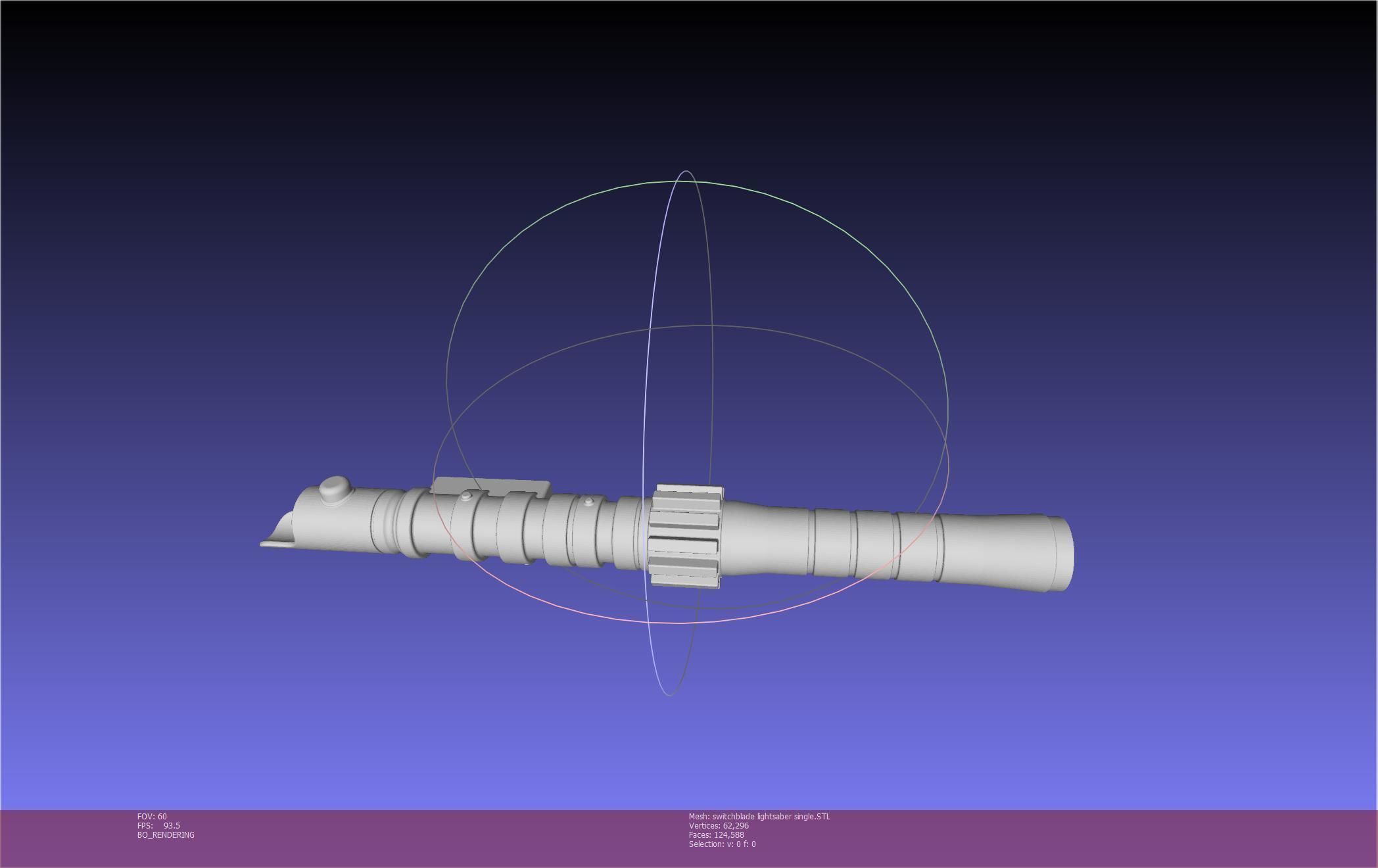 Star Wars Evil Rey Switchblade Lightsaber Printable Model 3D print model_28