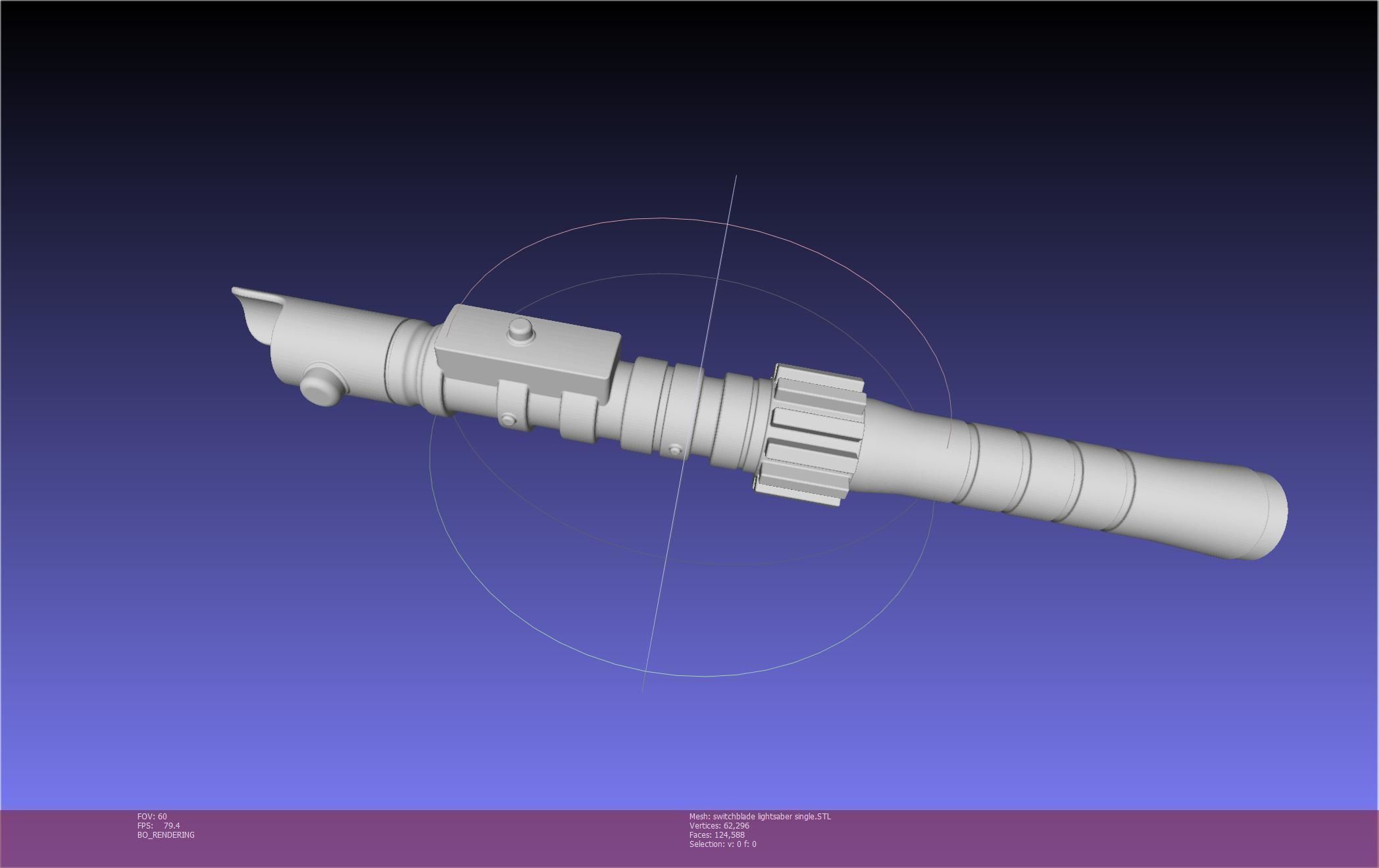 Star Wars Evil Rey Switchblade Lightsaber Printable Model 3D print model_141