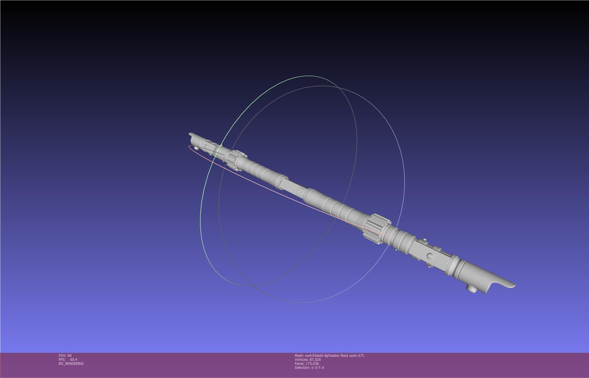 Star Wars Evil Rey Switchblade Lightsaber Printable Model 3D print model_106