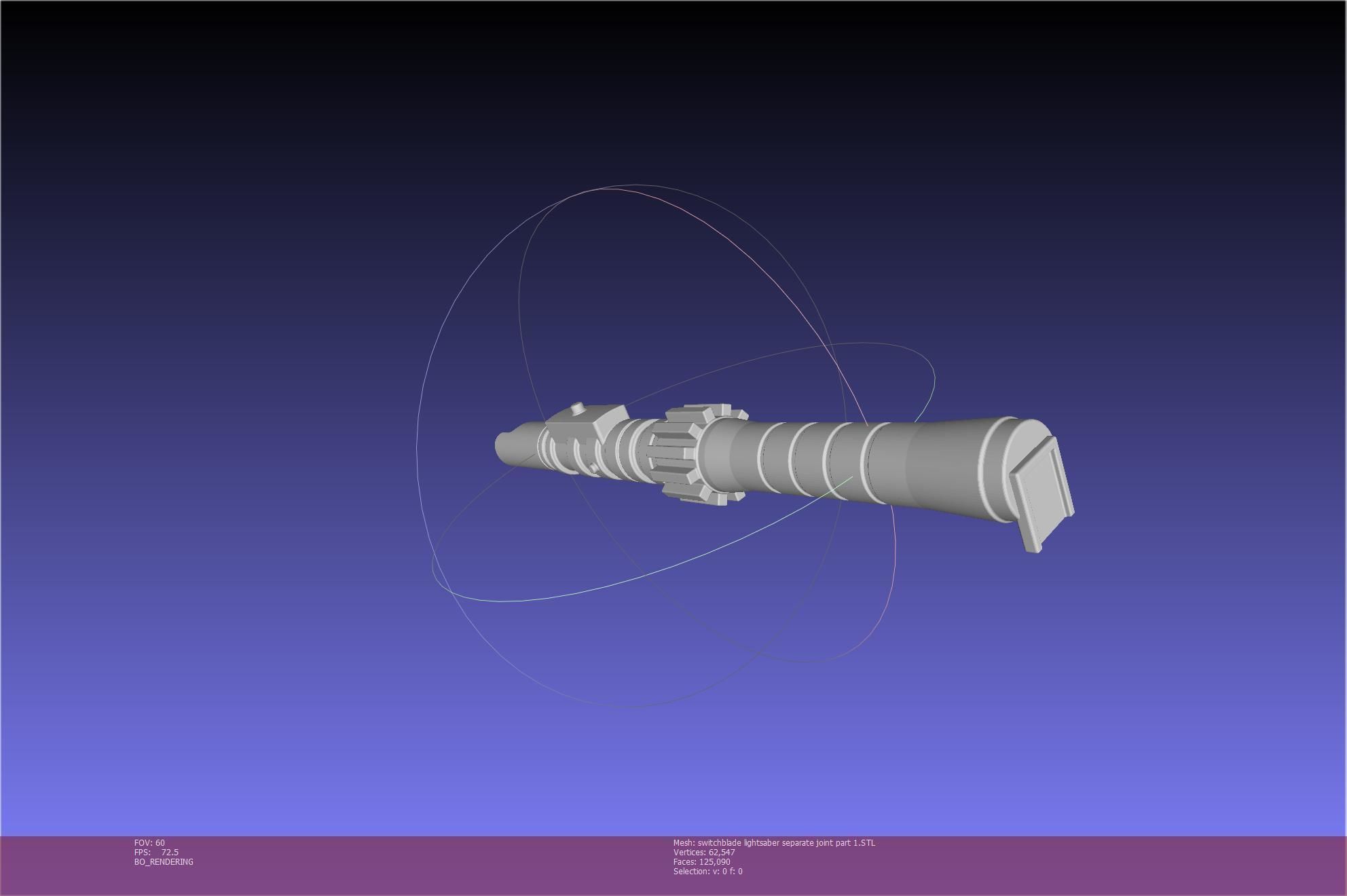 Star Wars Evil Rey Switchblade Lightsaber Printable Model 3D print model_57