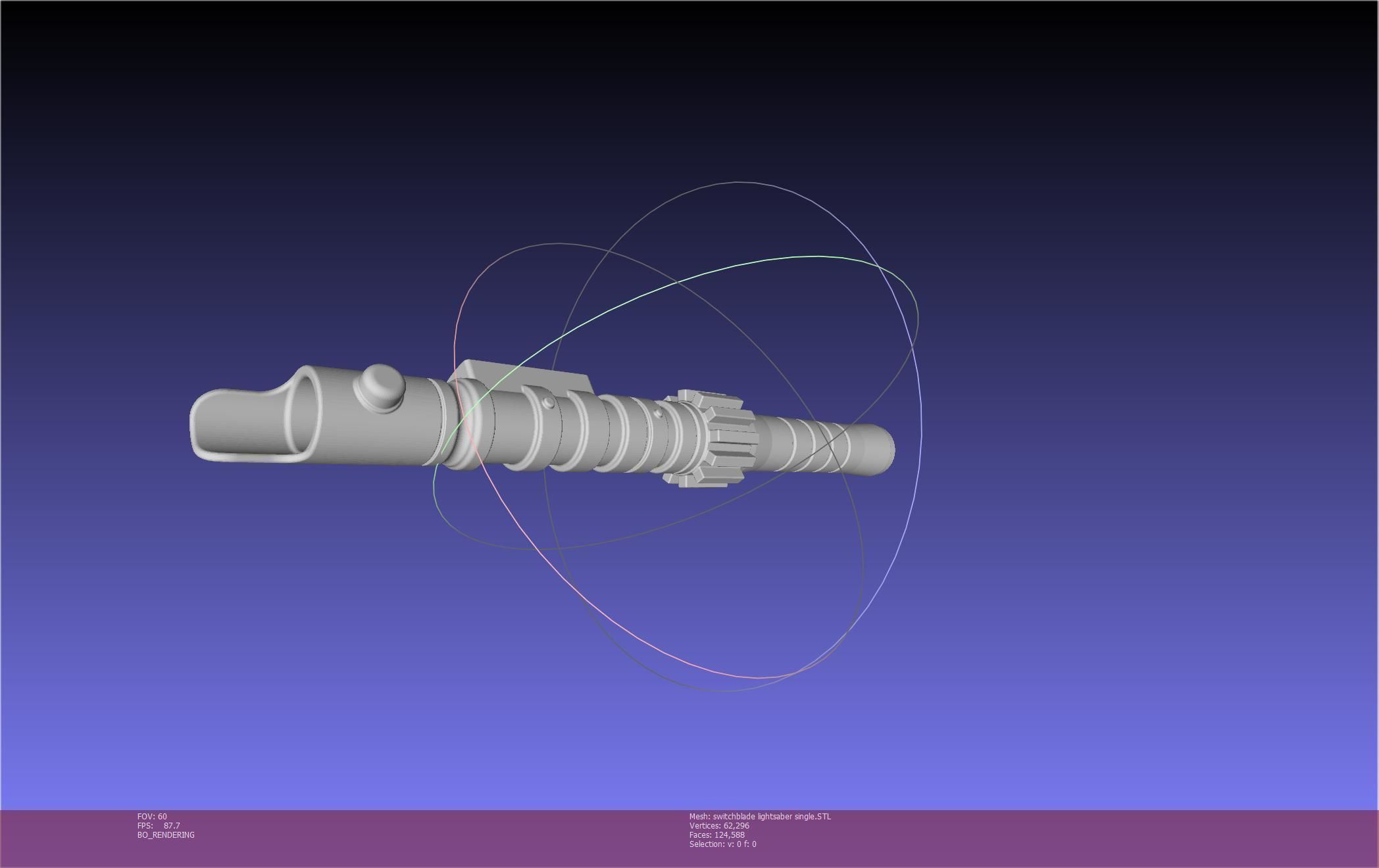 Star Wars Evil Rey Switchblade Lightsaber Printable Model 3D print model_34