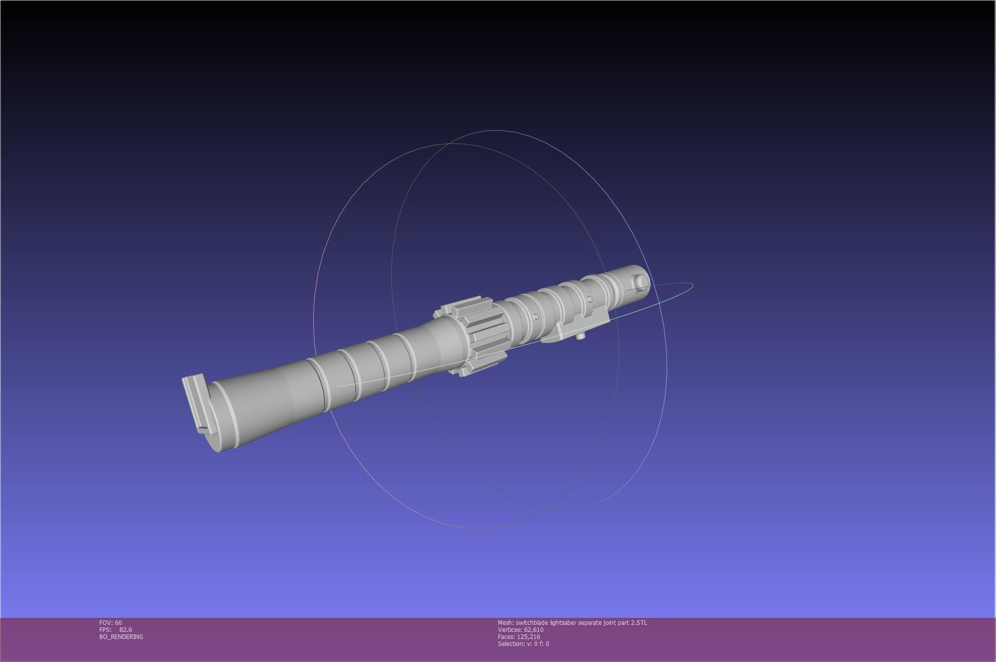 Star Wars Evil Rey Switchblade Lightsaber Printable Model 3D print model_53
