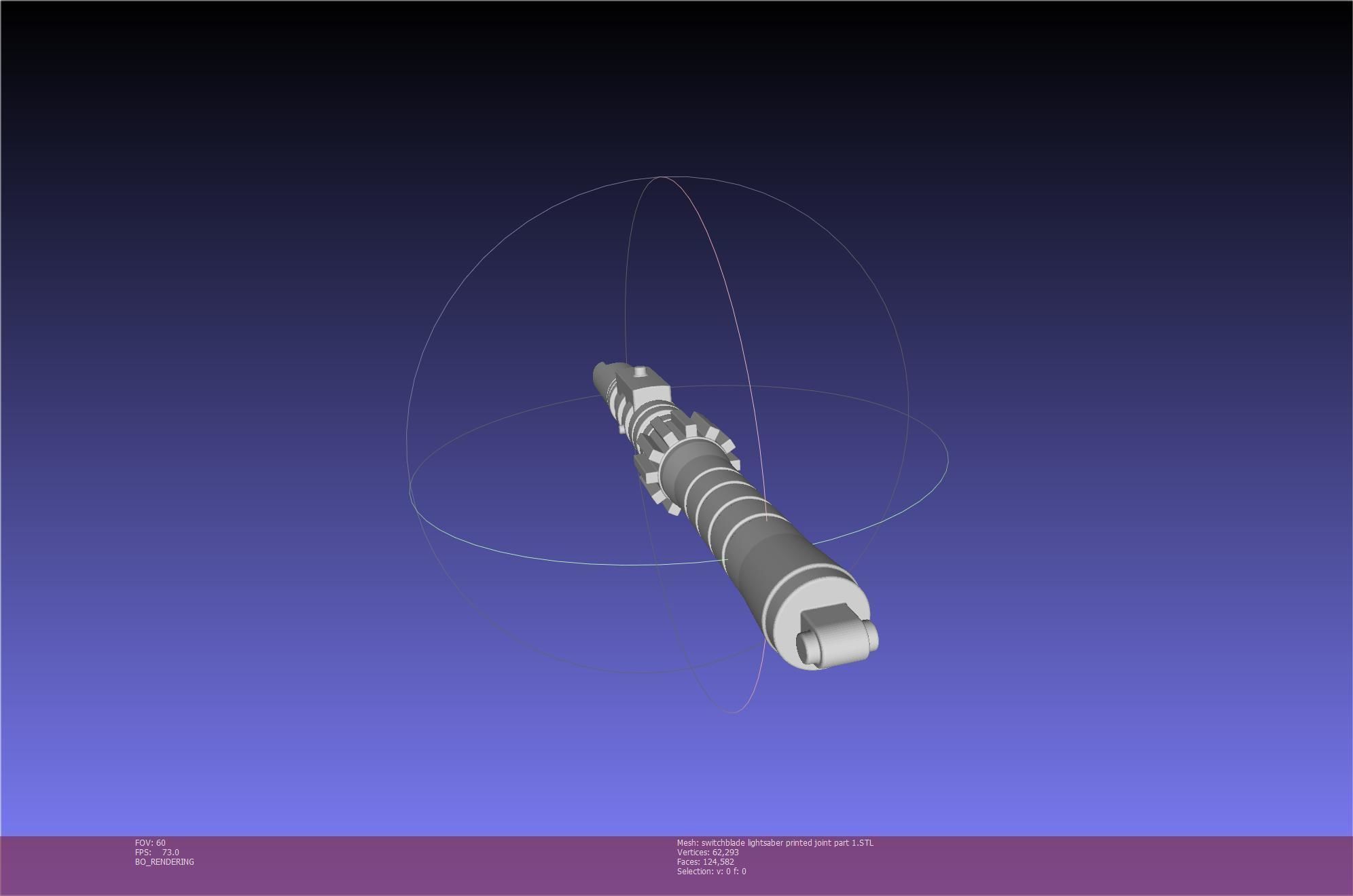 Star Wars Evil Rey Switchblade Lightsaber Printable Model 3D print model_91
