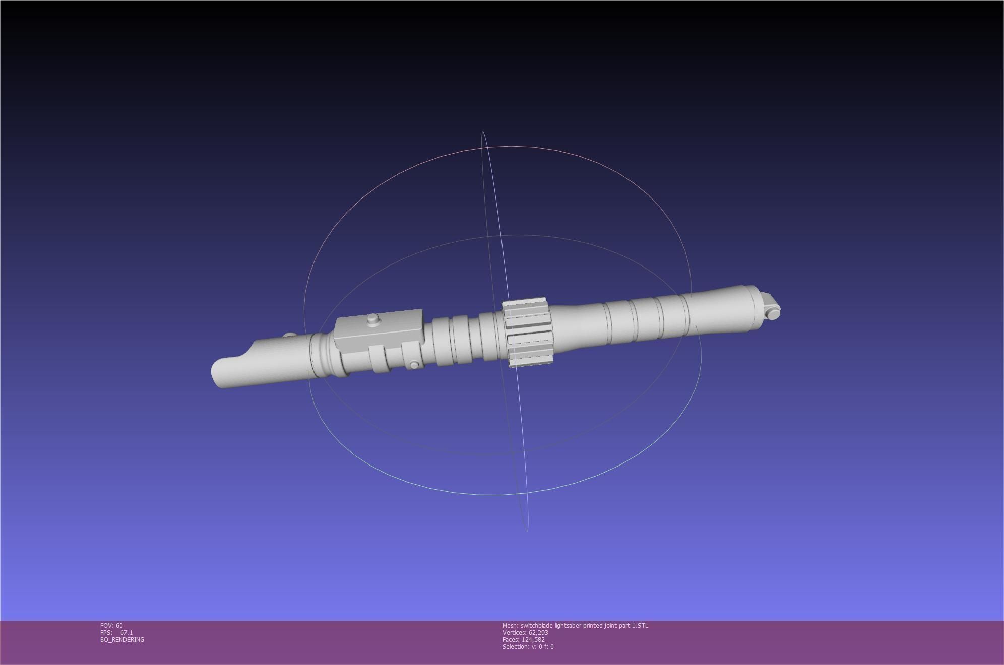 Star Wars Evil Rey Switchblade Lightsaber Printable Model 3D print model_93