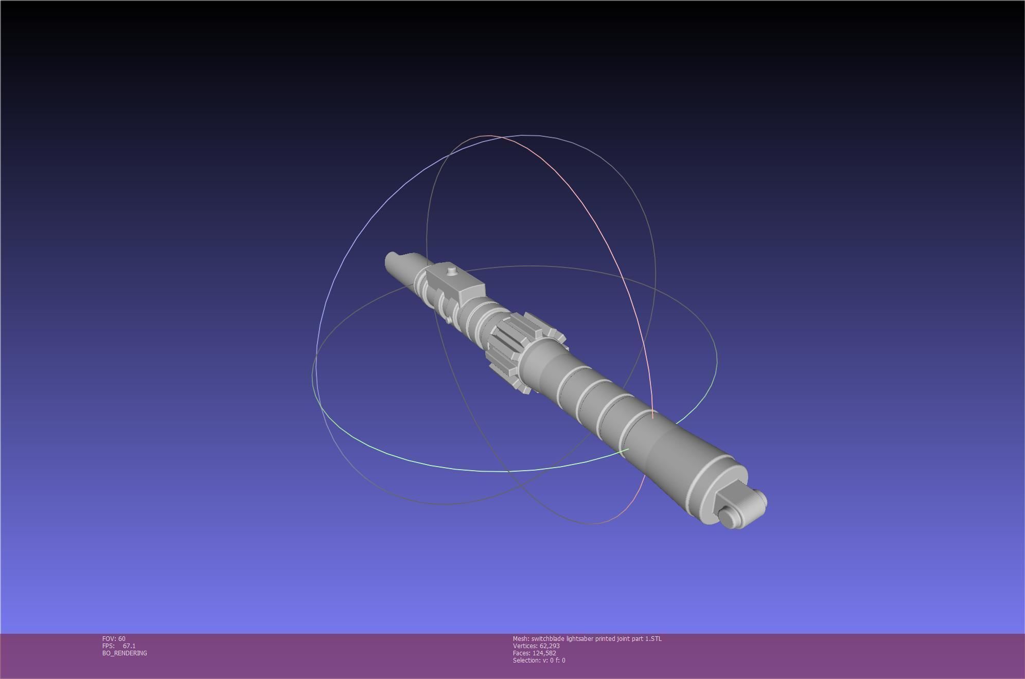 Star Wars Evil Rey Switchblade Lightsaber Printable Model 3D print model_92