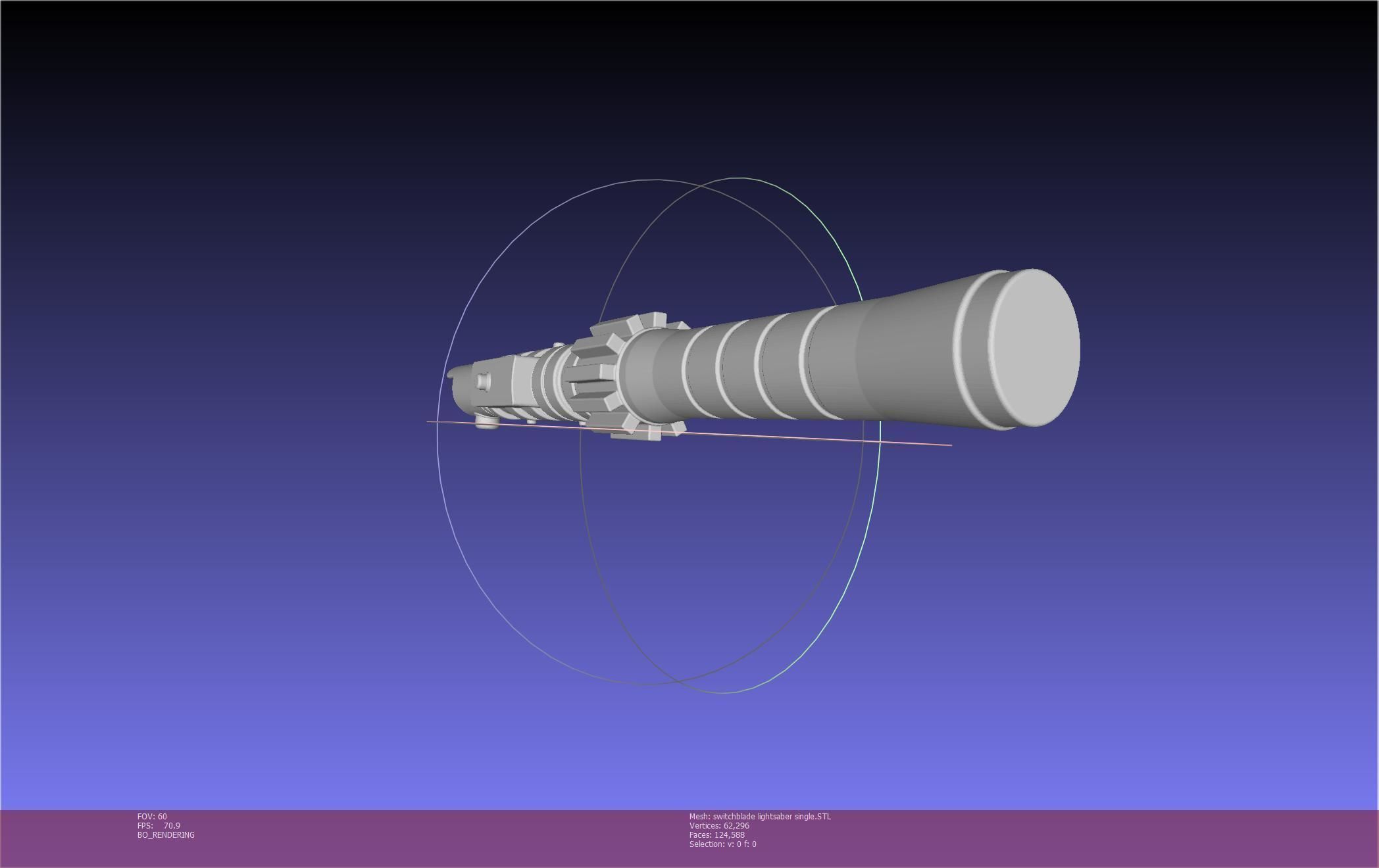 Star Wars Evil Rey Switchblade Lightsaber Printable Model 3D print model_8